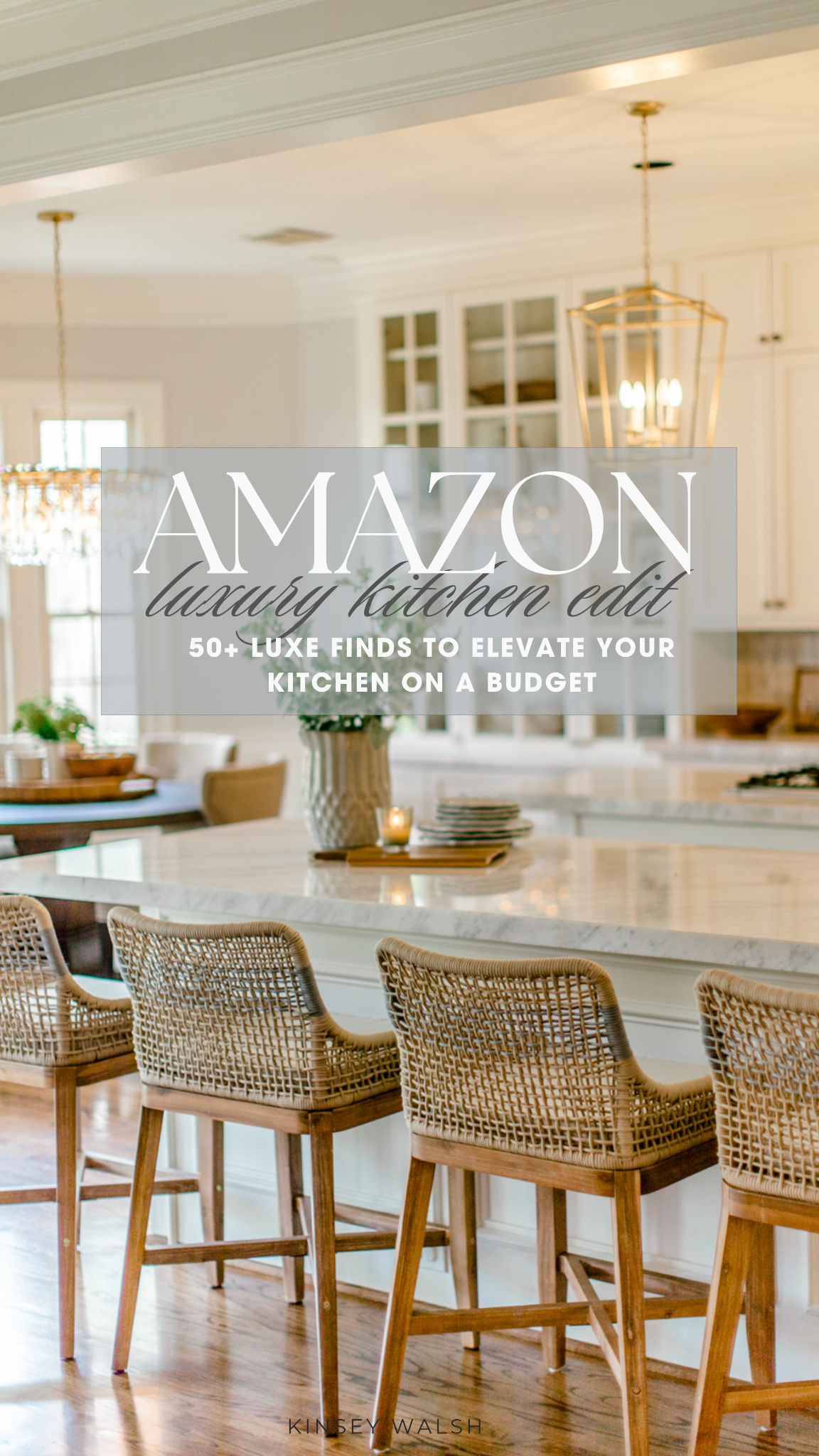 Kinsey Walsh Blog Facebook ad: Shop Amazon Luxury Kitchen Edit