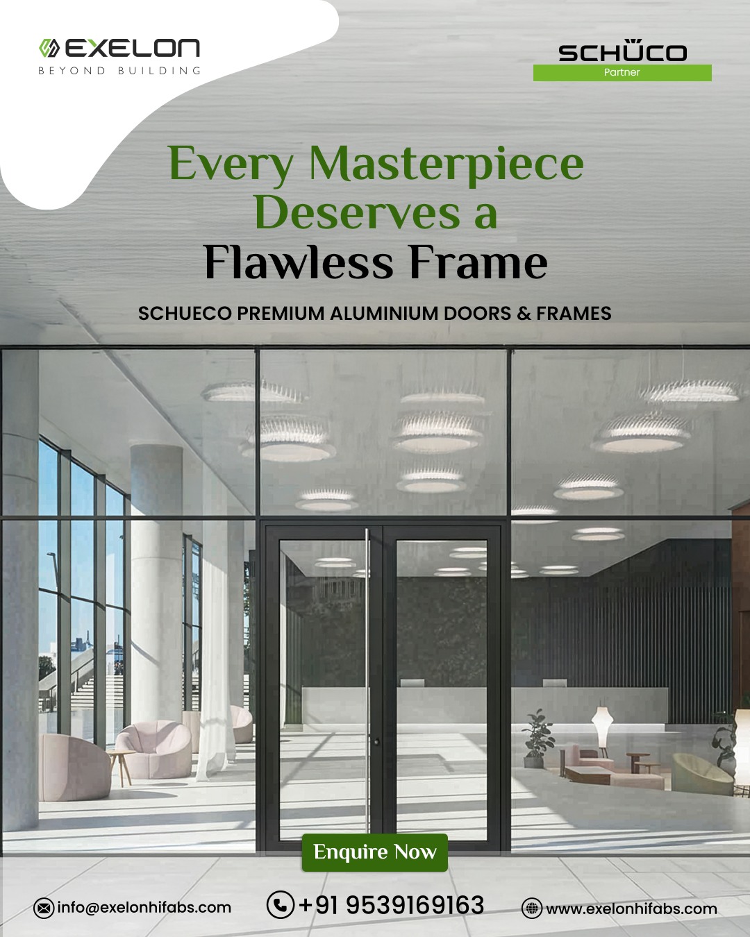 Exelon Hi - Fabs & Contractors Facebook ad: Give every project the perfect finish with Schueco…