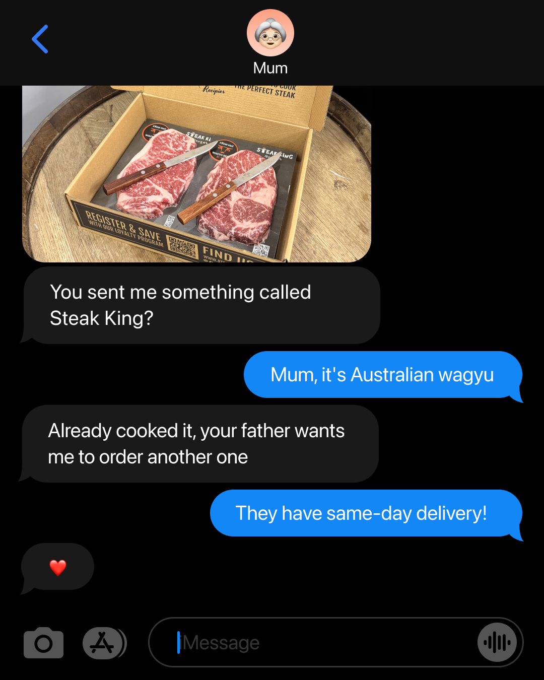Steak King Foods Facebook ad