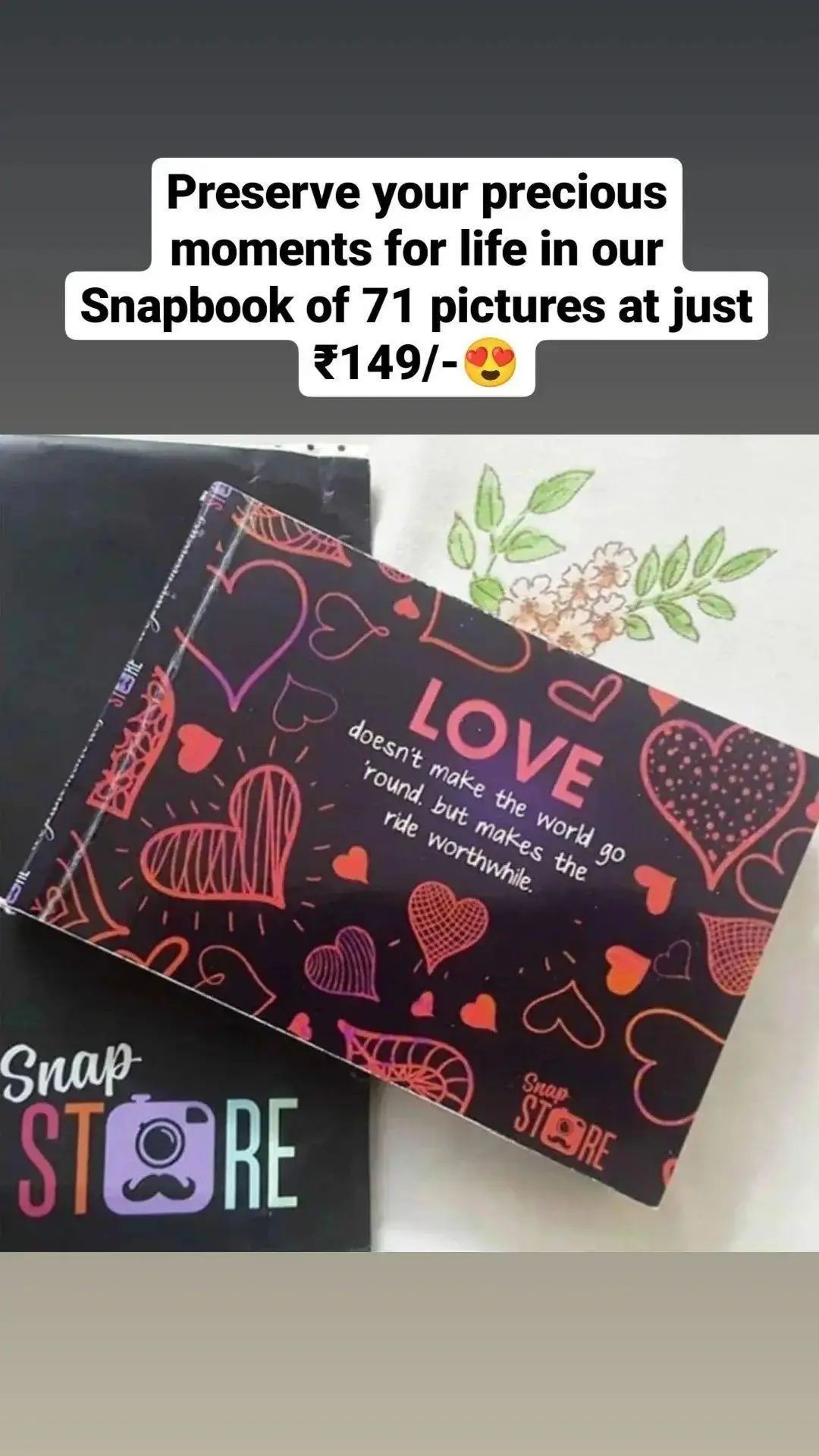 SnapStore - Let's Print Memories Facebook ad