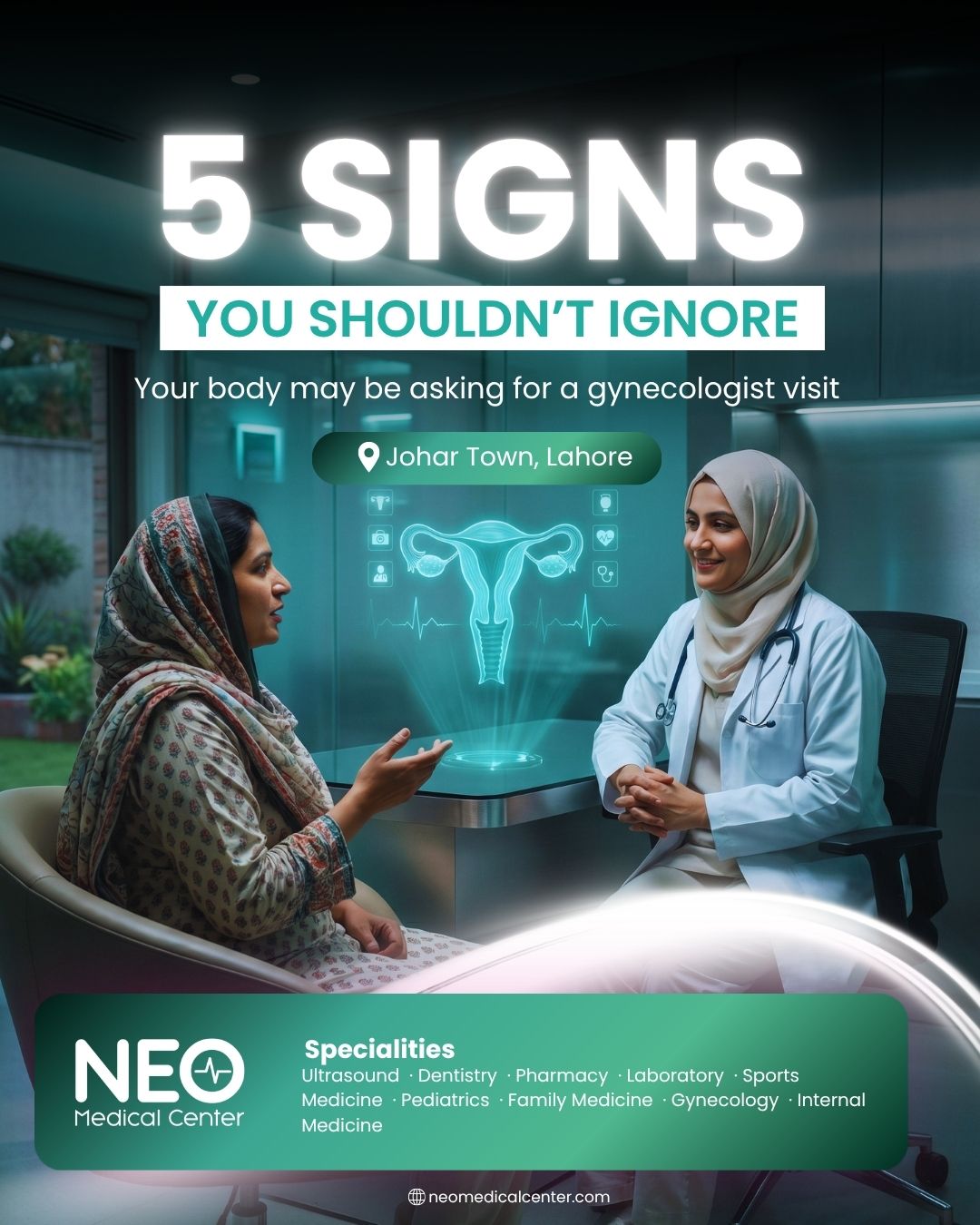 NEO Medical Center Facebook ad: Send this to a friend who needs to…