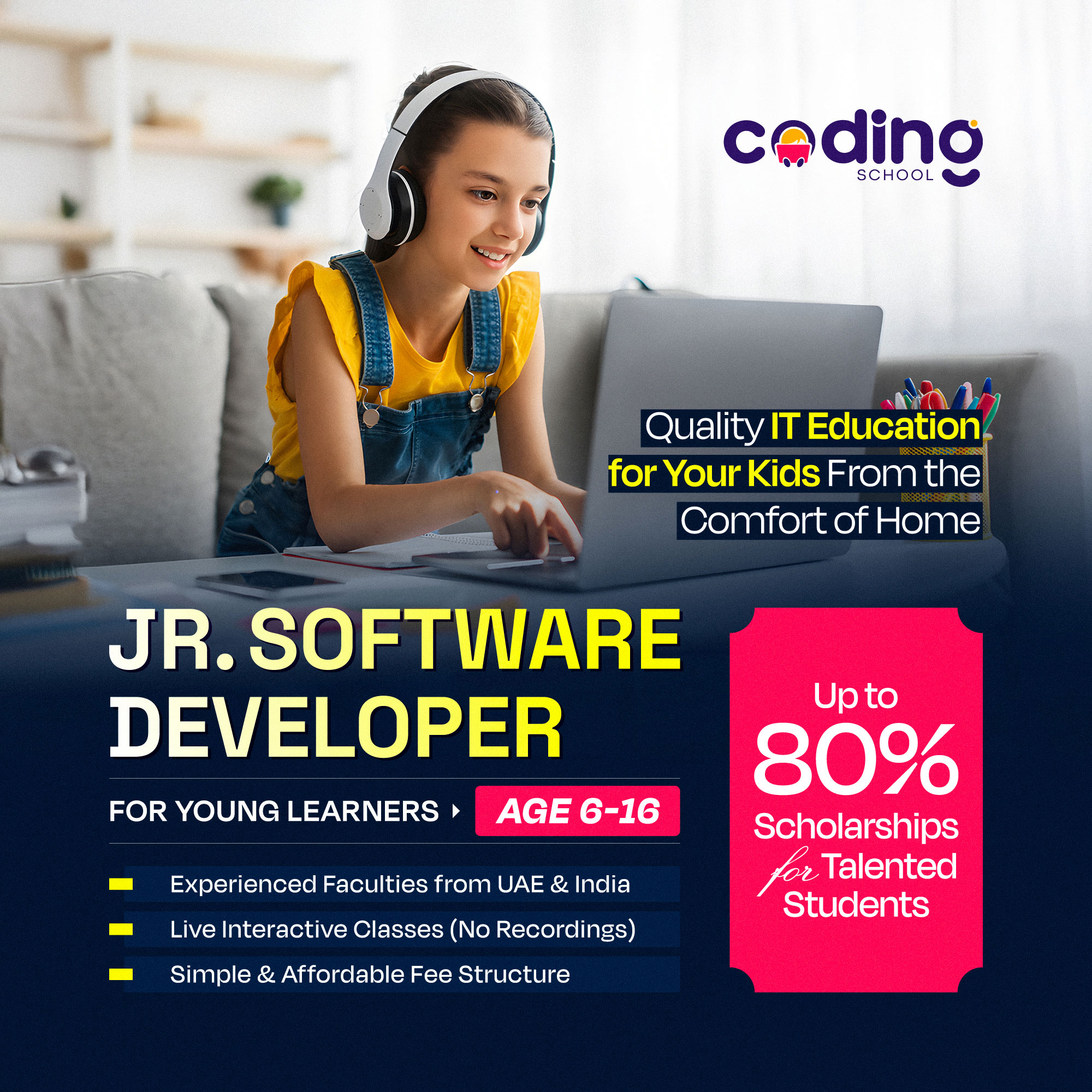 Coding School Facebook ad