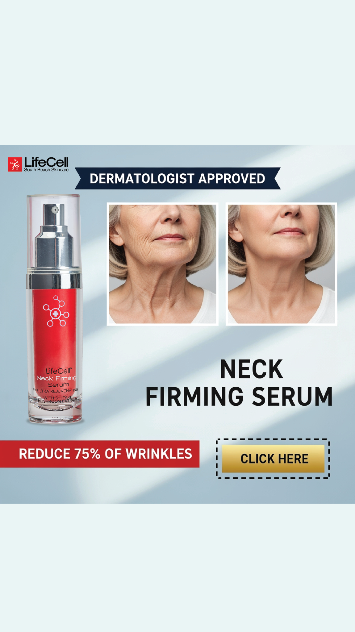 LifeCell Neck Serum Facebook ad