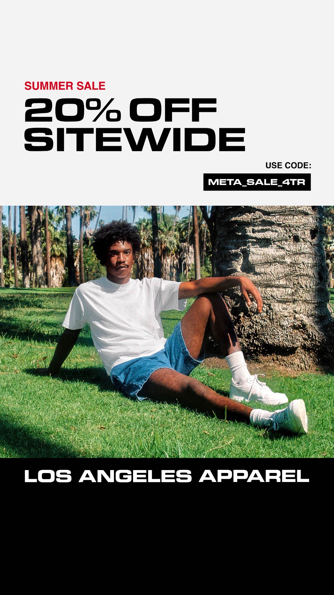 Los Angeles Apparel Facebook ad