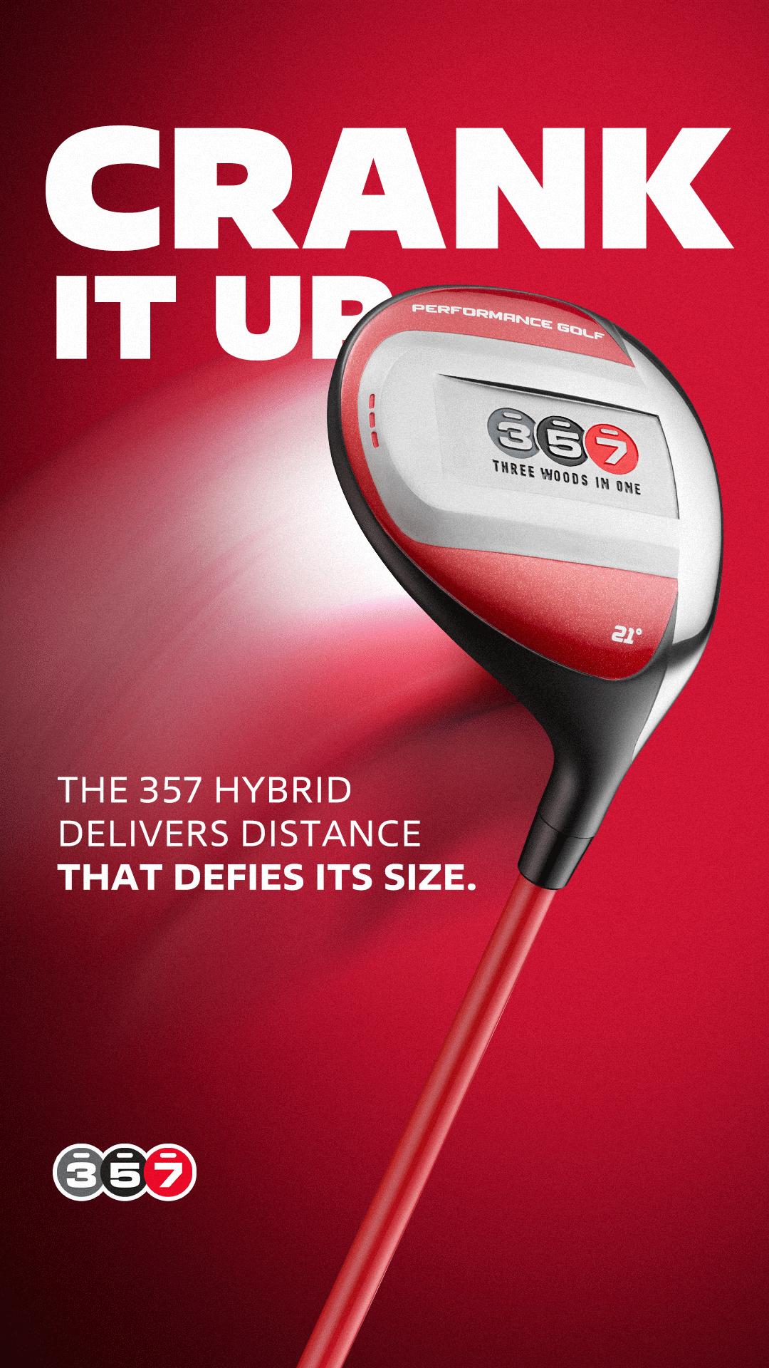 Performance Golf Facebook ad