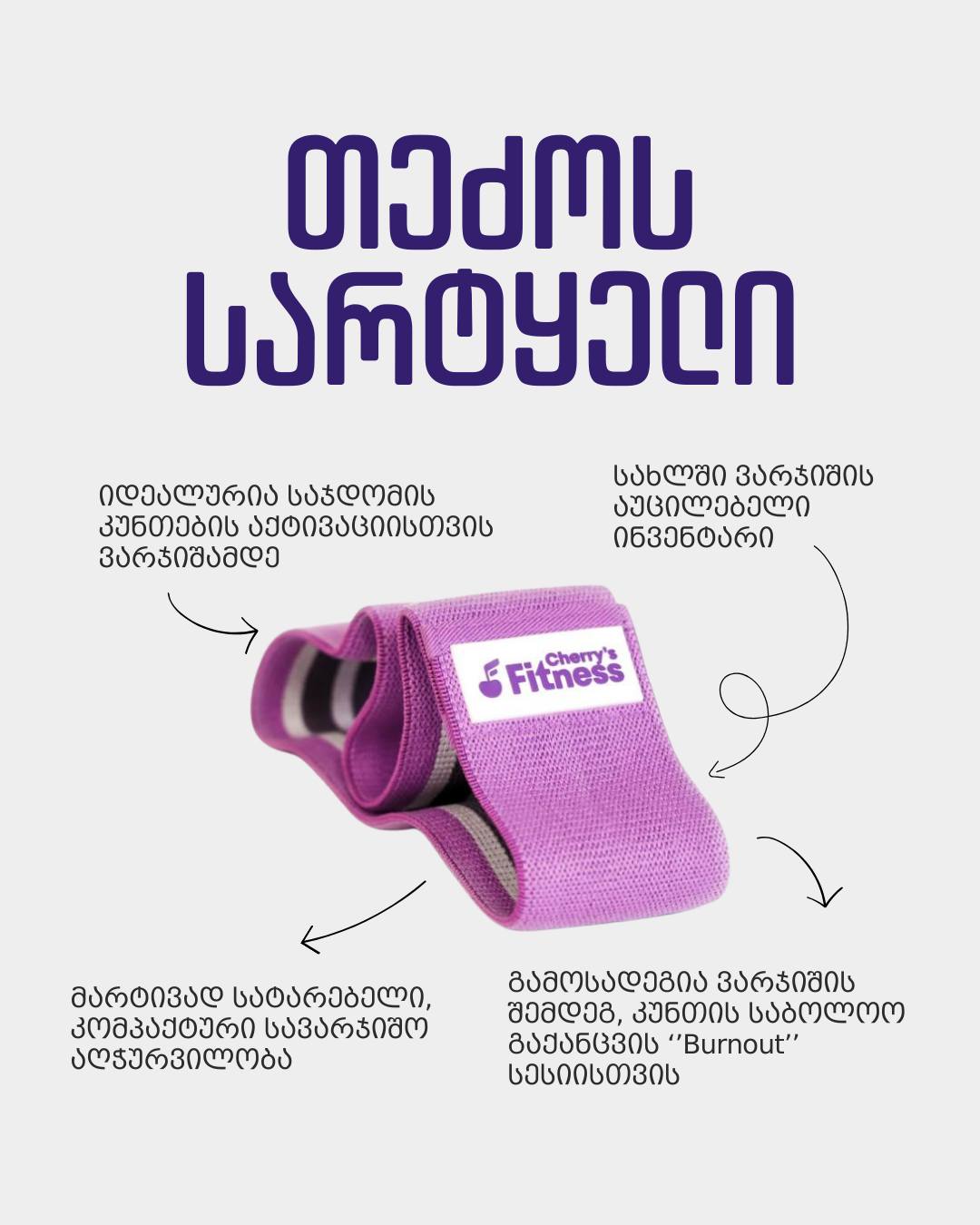 Cherrysfit.co Facebook ad: თეძოს სარტყელი კომპაქტური და აუცილებელი სავარჯიშო…