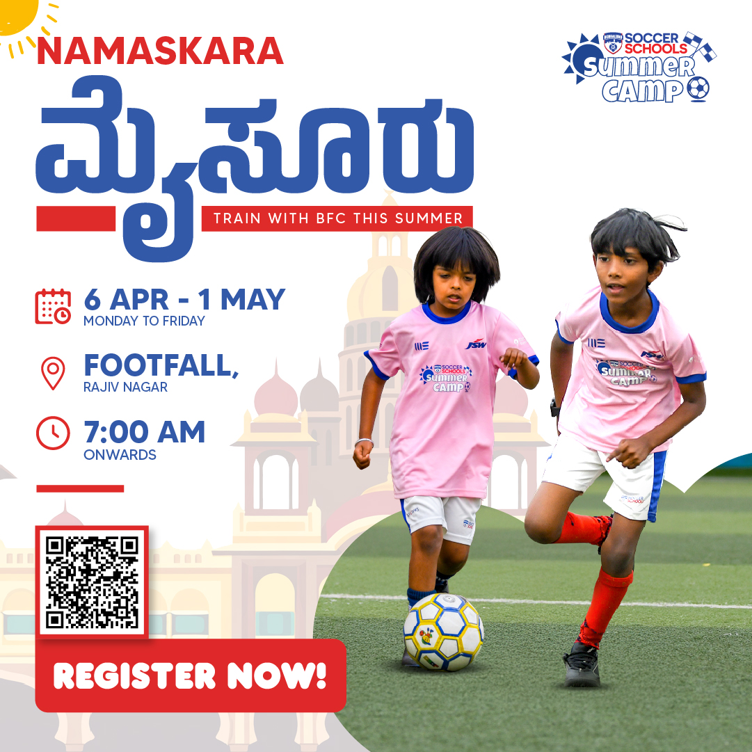 Bengaluru FC Soccer Schools Facebook ad from Mar 4, 2026