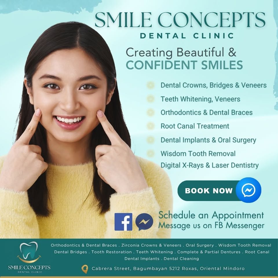 Smile Concepts Dental Clinic Facebook ad: Creating Beautiful & Confident Smiles.