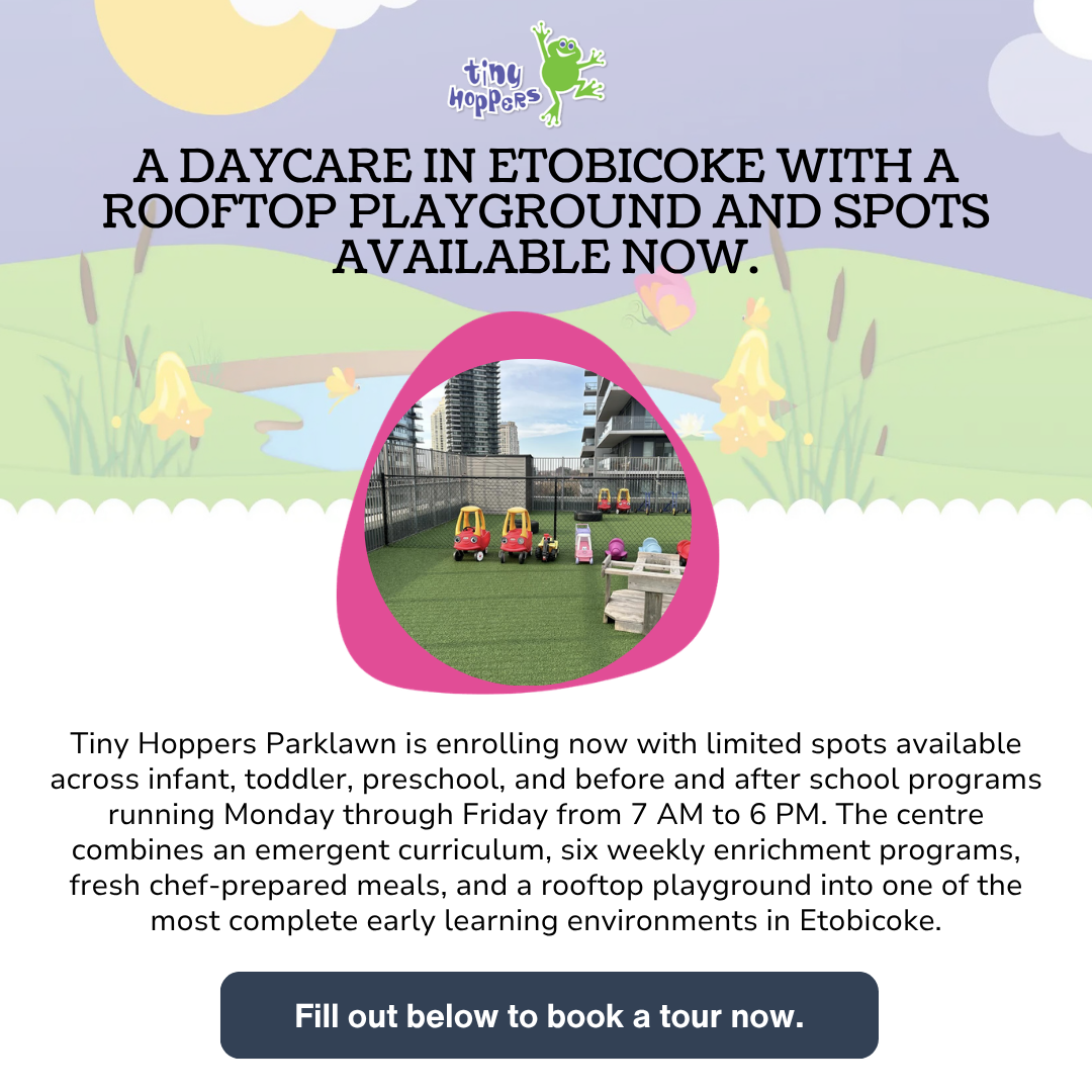 Tiny Hoppers Park Lawn Early Learning Facebook ad: PSA: Parents!