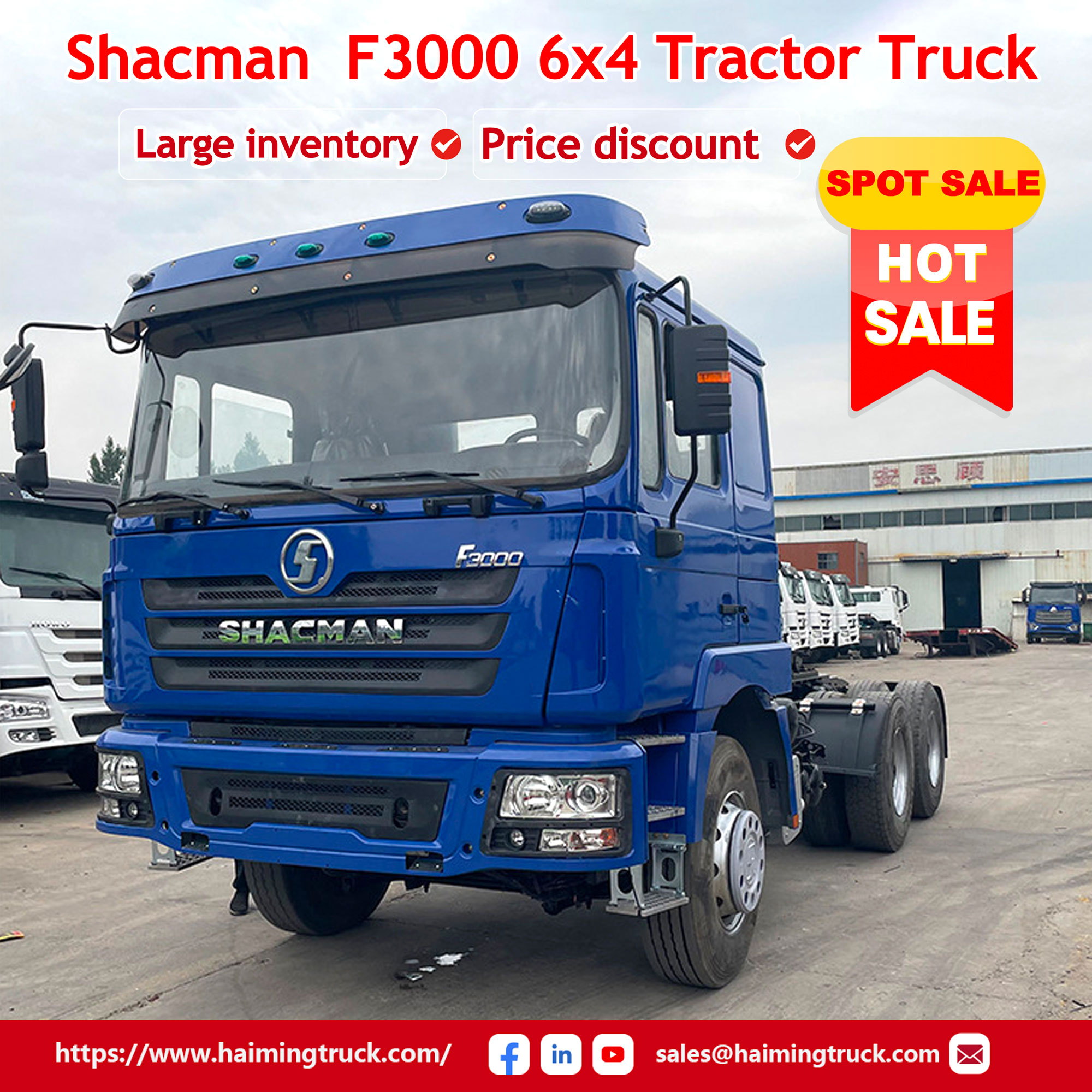 Shandong Haiming Import & Export Co., Ltd. Facebook ad: Africa’s Favorite Tractor Head, Shacman F3000