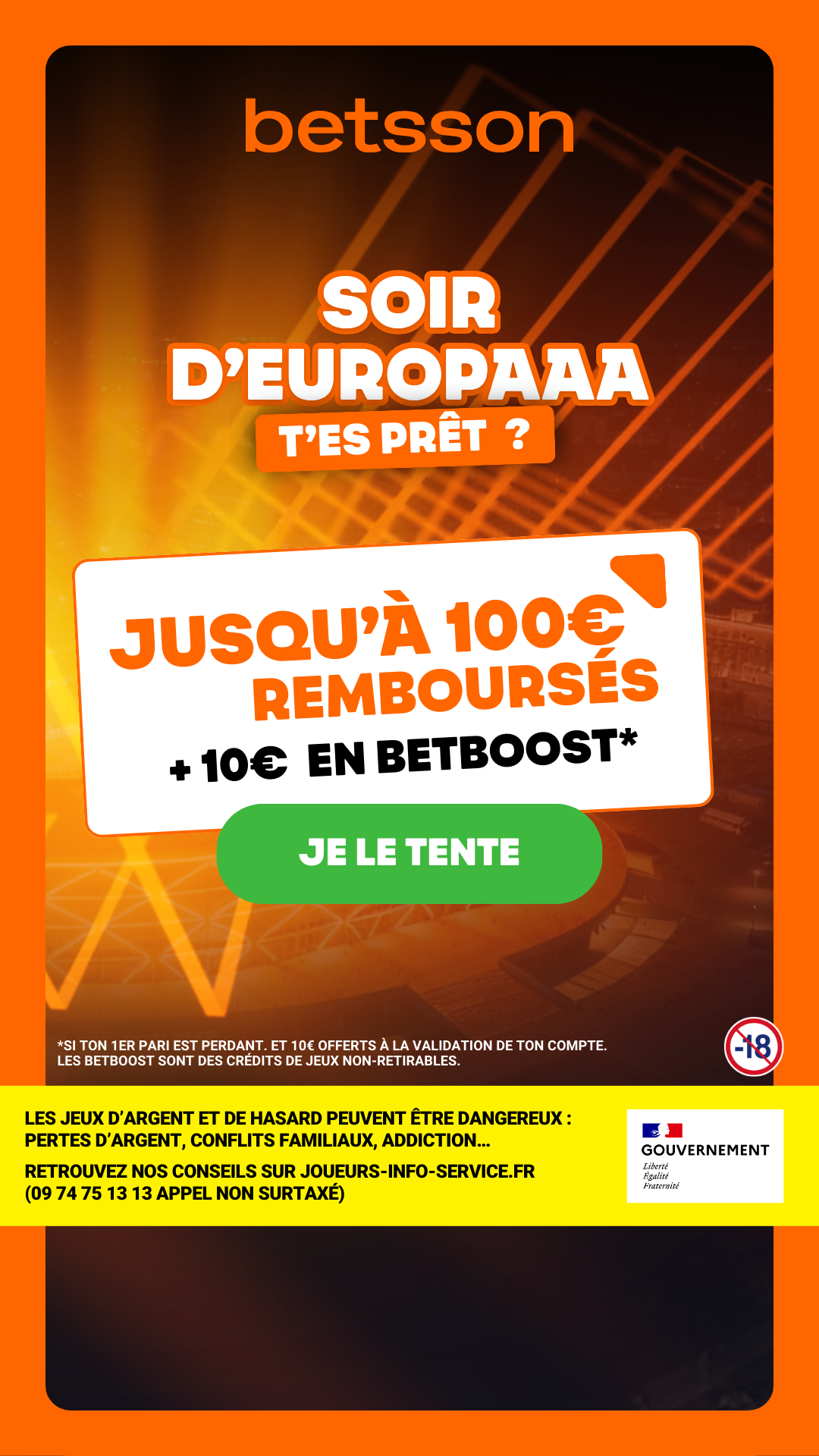 Betsson France Facebook ad
