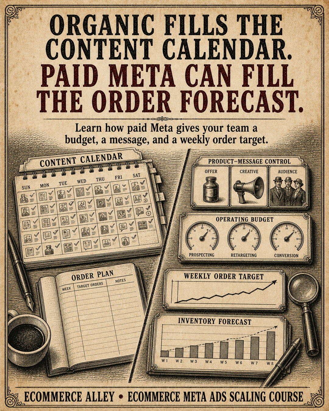 Josh Coffy Facebook ad: Turn paid traffic into an order plan