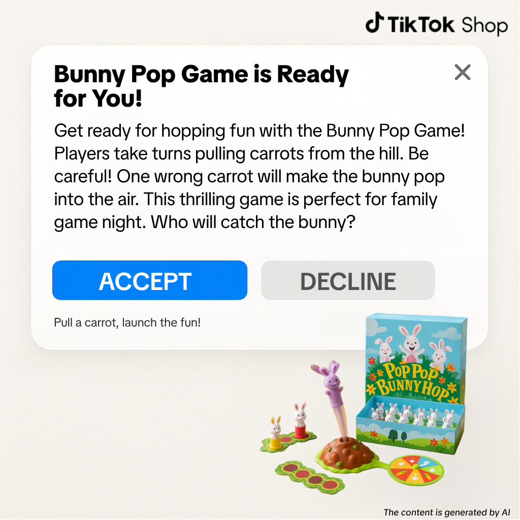 TikTok Shop US Facebook ad