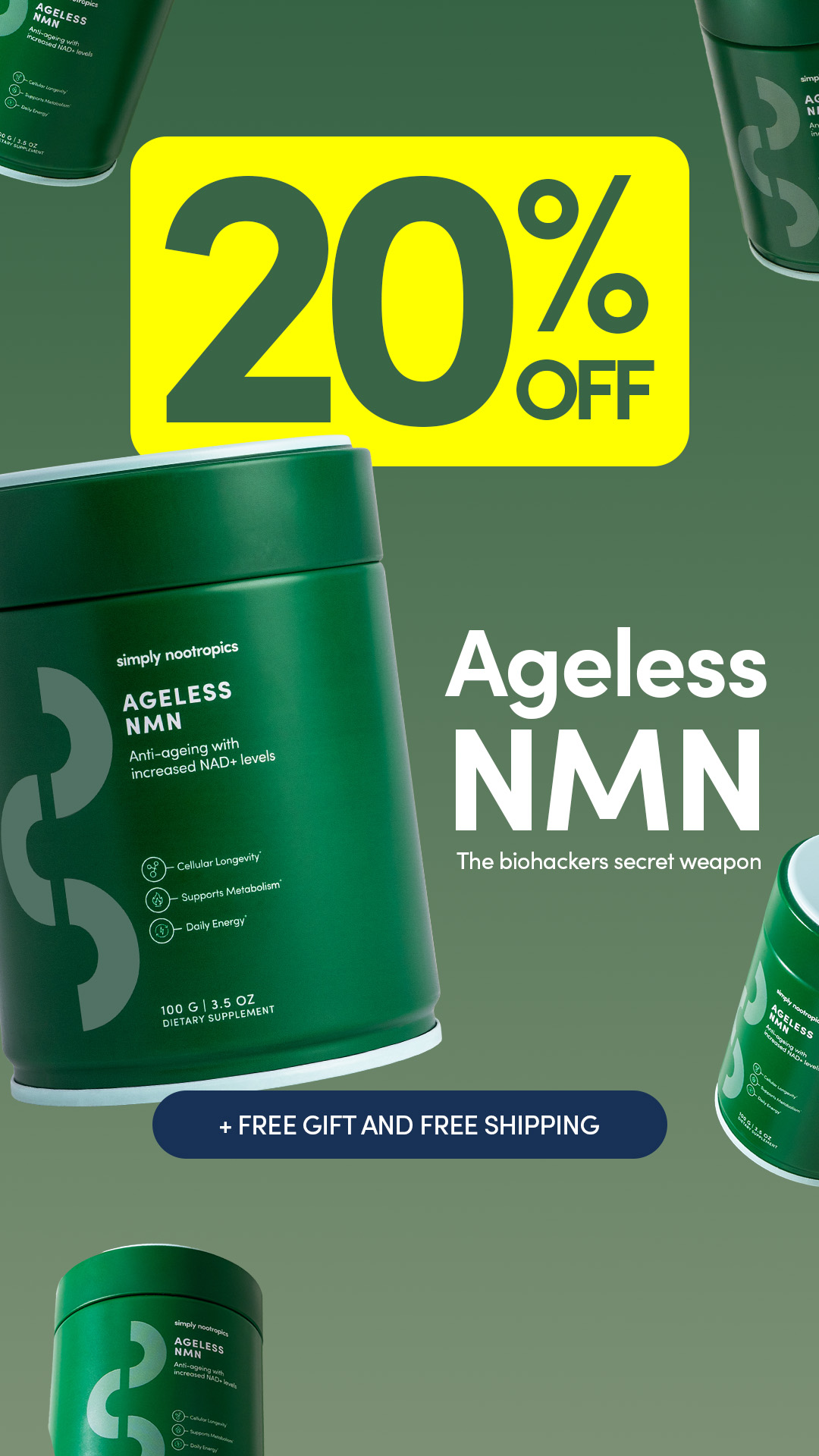 Simply Nootropics Facebook ad