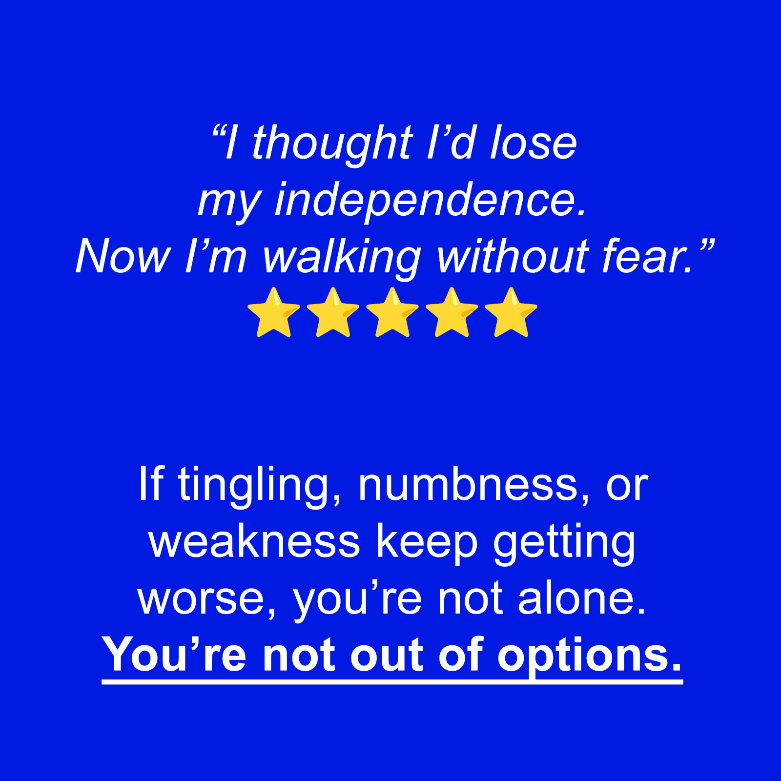 Asuta Health - Lincoln 402.432.7702 Facebook ad: If You’re Losing Feeling in Your Feet, Read This