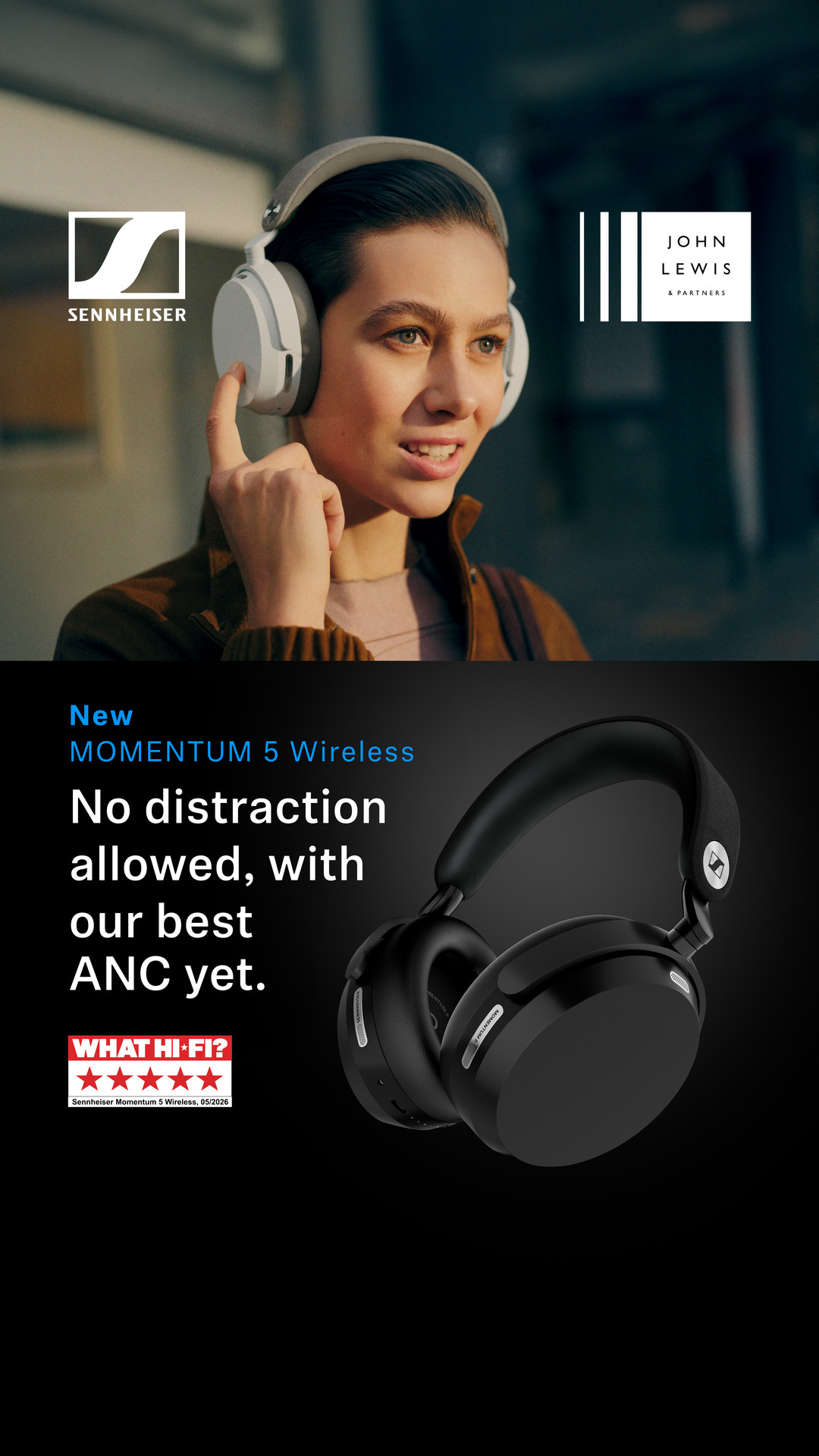 Sennheiser Facebook ad: Sennheiser MOMENTUM 5 Wireless. More info here