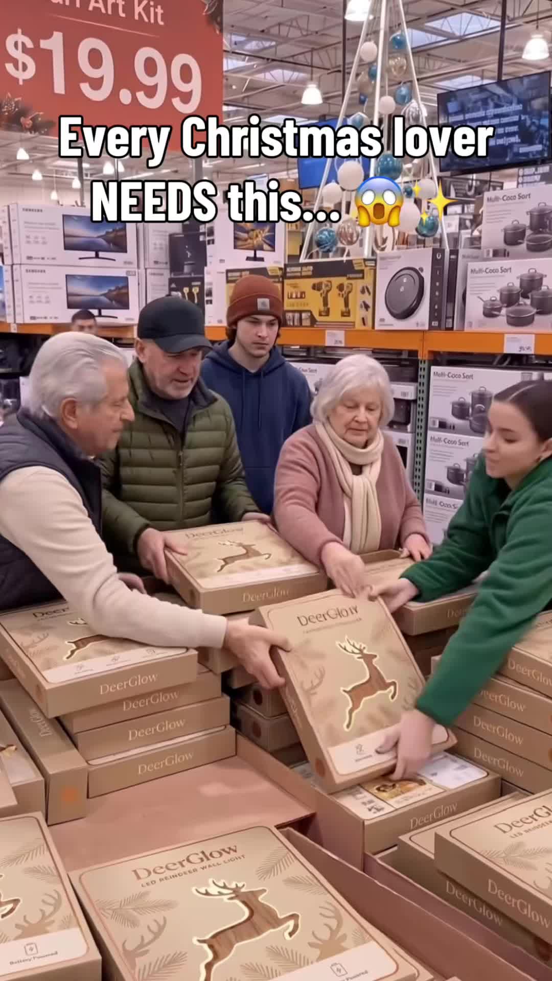 Bonneidea Facebook ad: Illuminez votre intérieur pour Noël