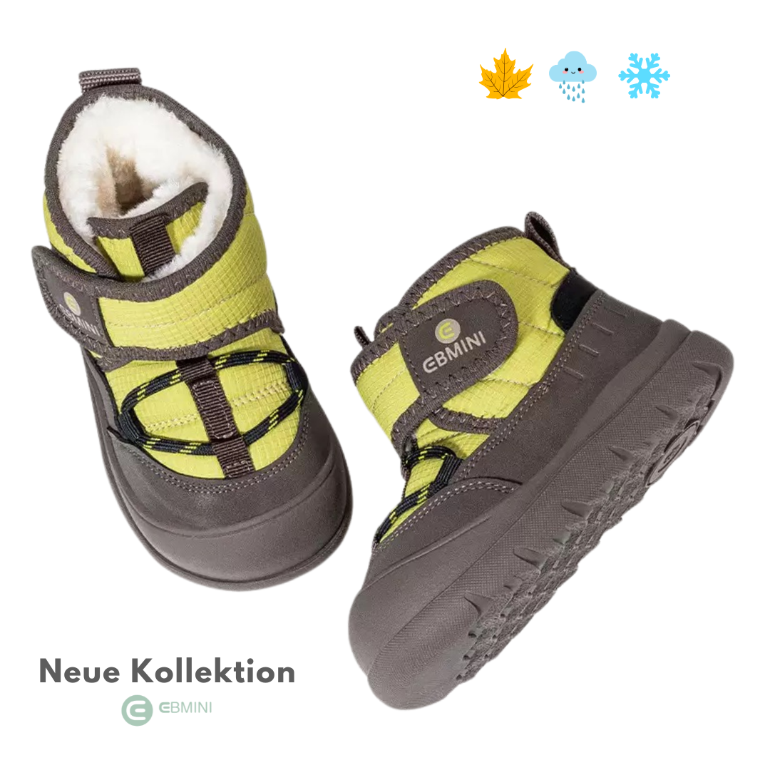 Ebmini - Kids Facebook ad: EBMINI Barfußchuhe, die Kindern Freiheit schenken.