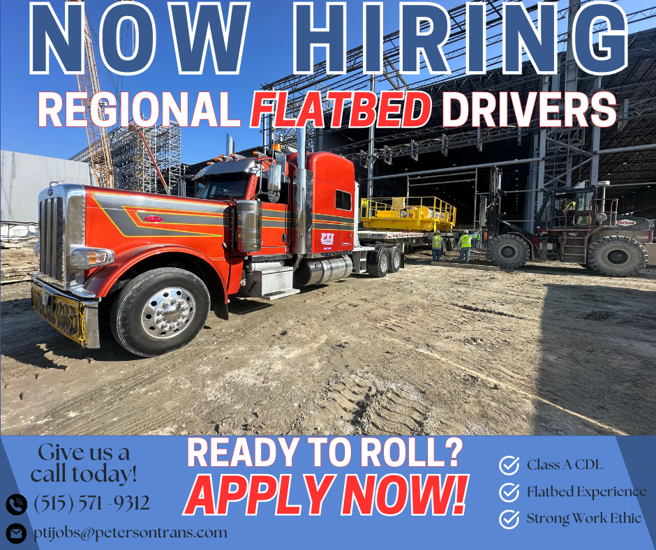 Peterson Transportation dba PTI Facebook ad: Your Route Starts Here