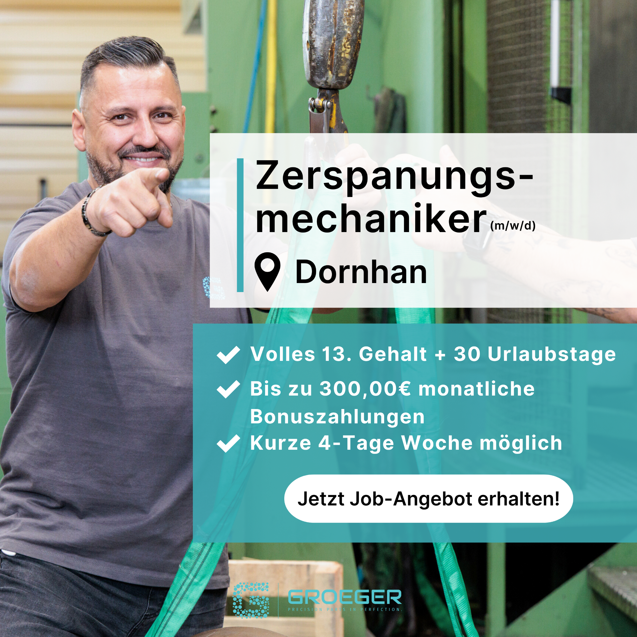Candidate Flow Jobs: Zerspanungsmechaniker Facebook ad