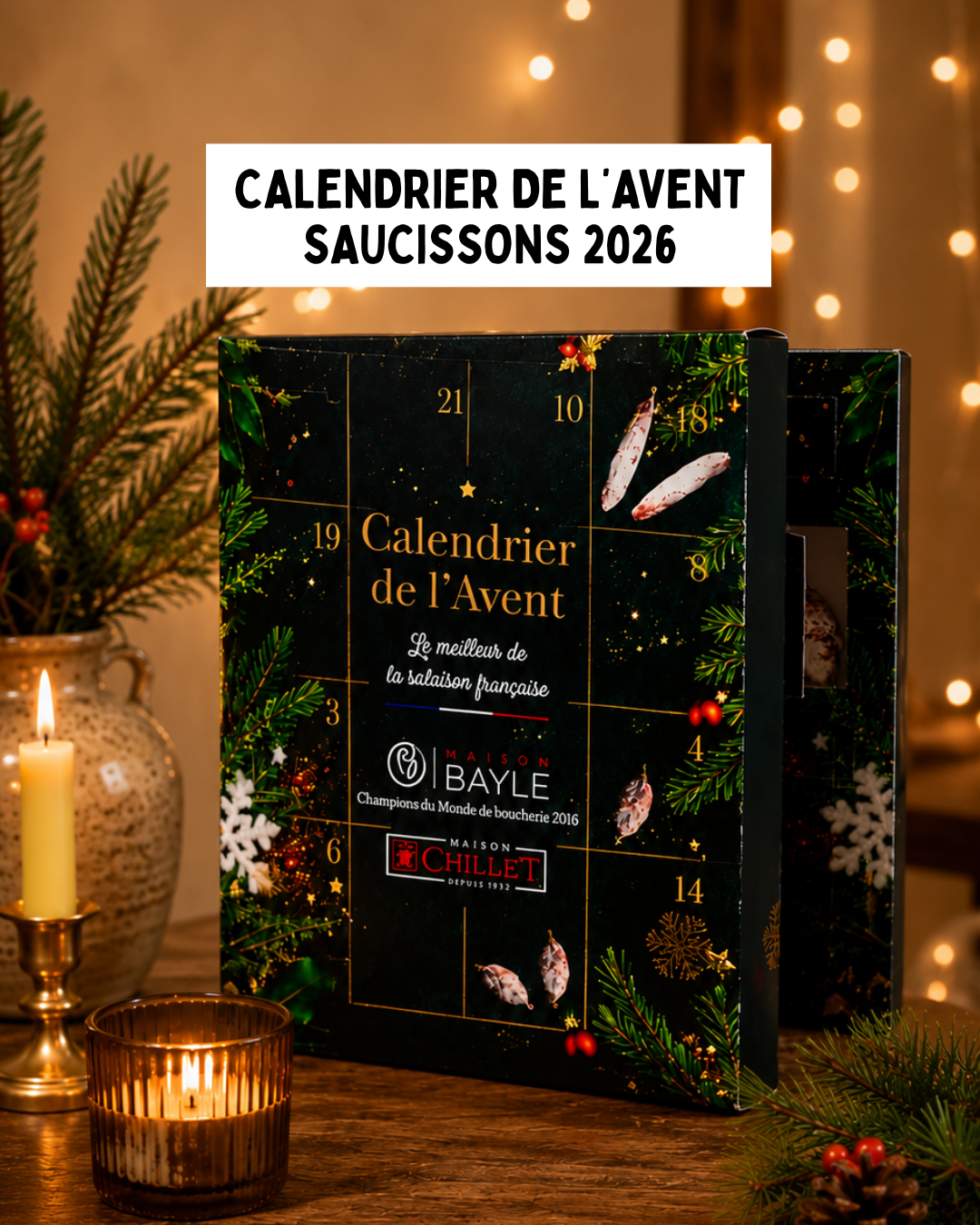 lemondedusaucisson.com Facebook ad: Calendrier de l'avent saucissons 2026