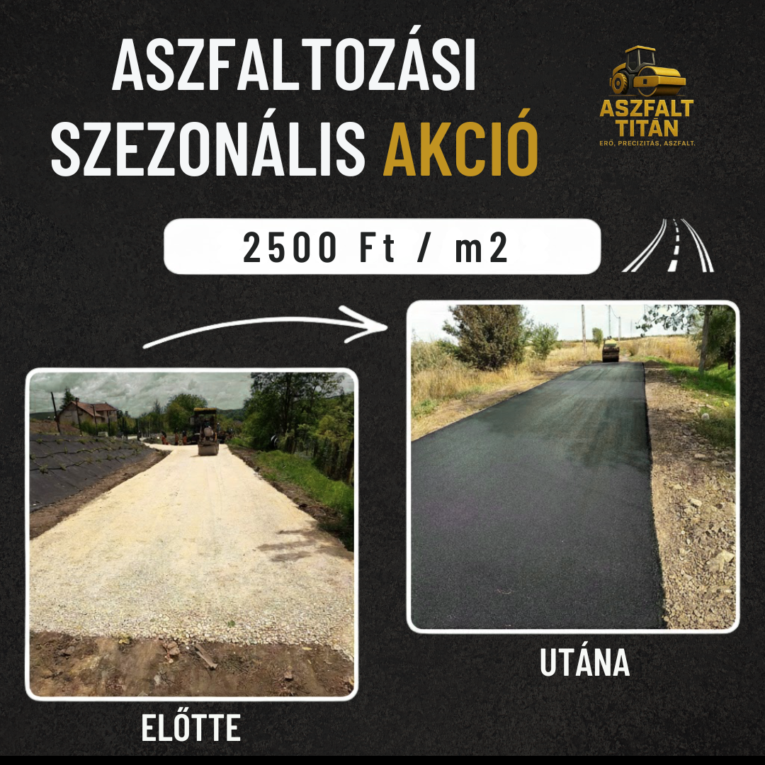 Aszfalt Titán Facebook ad: ASZFALTOZÁSI AKCIÓ