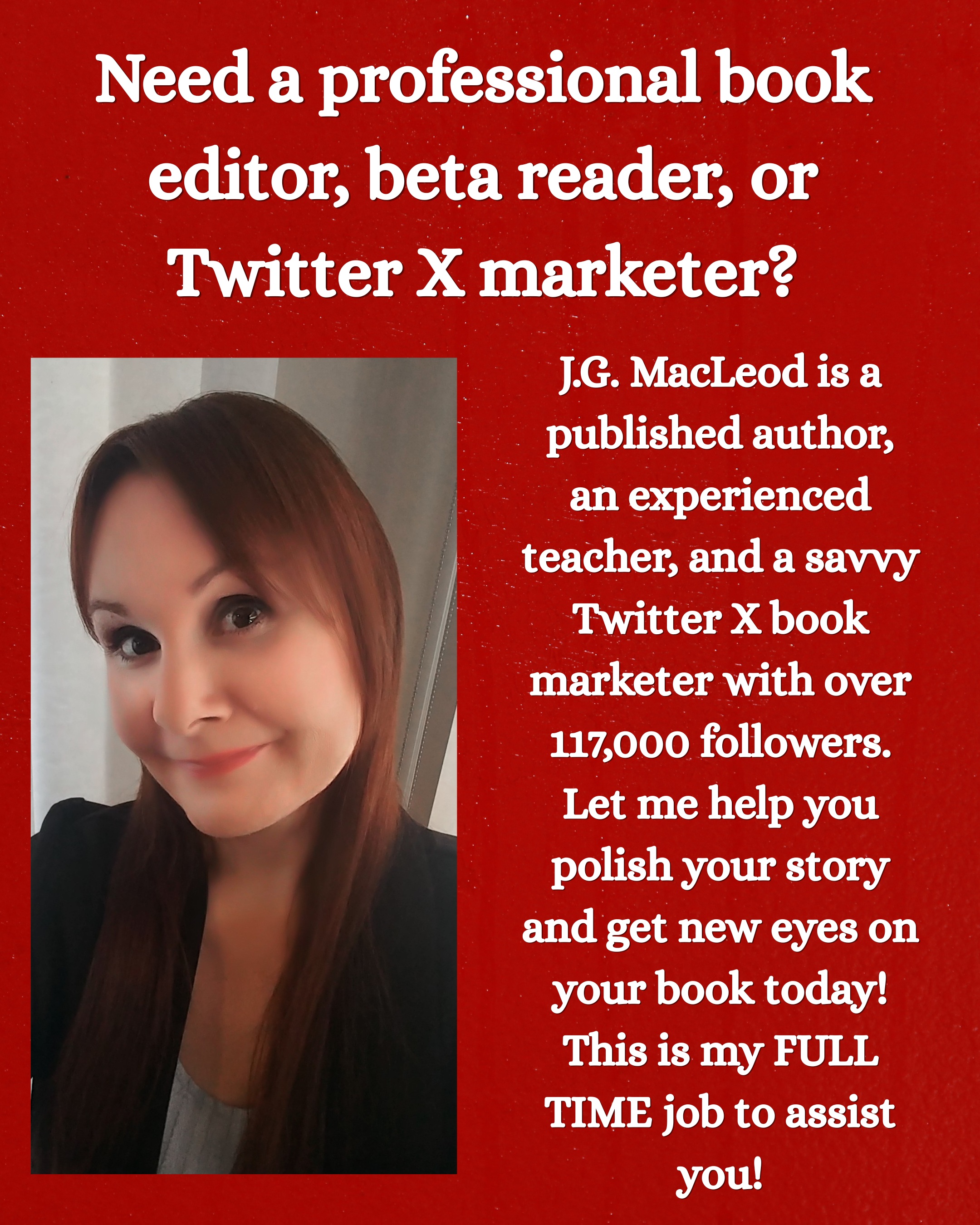jgmacleodauthor Facebook ad: I am VERY excited to announce that I…