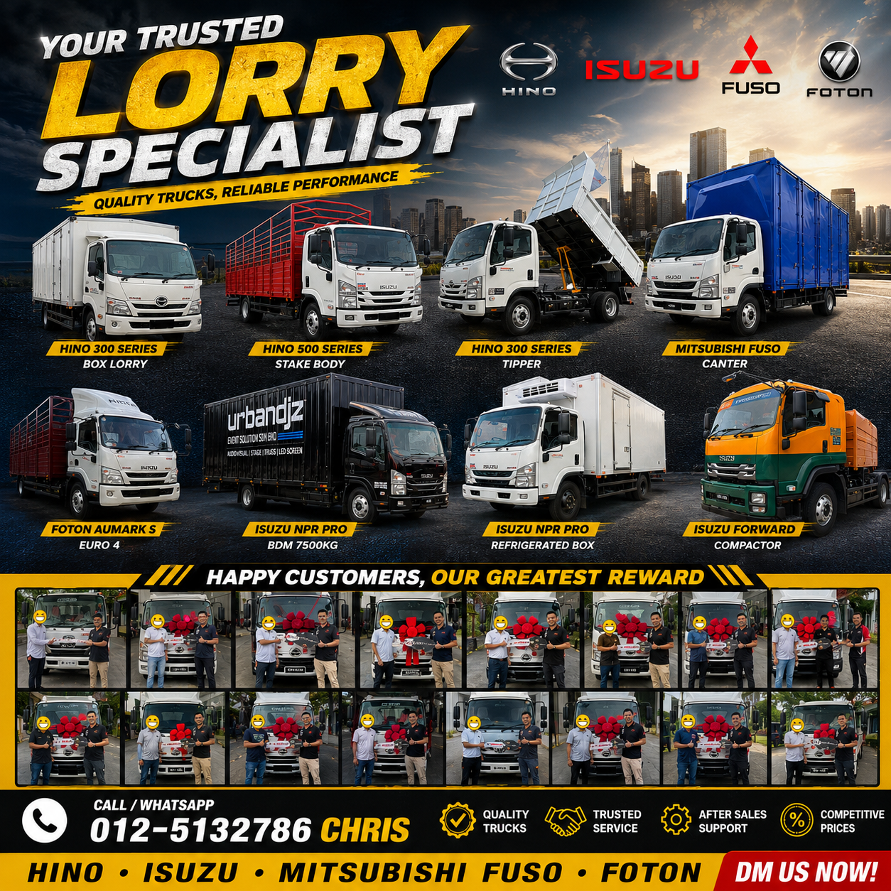 MK Excellence Trading- Chris Chern Facebook ad: Nak Beli Lori Baru?