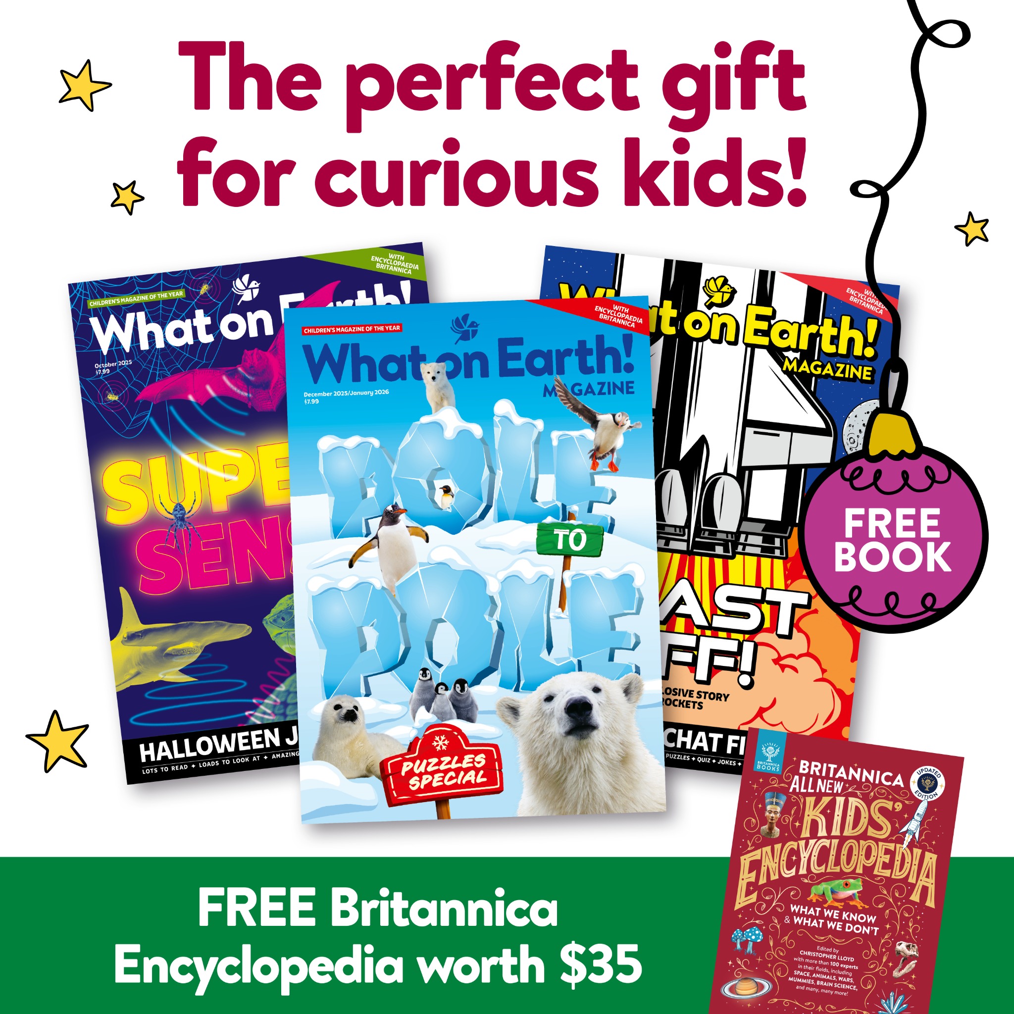 What on Earth Magazine Facebook ad: Learning has never been so much fun!