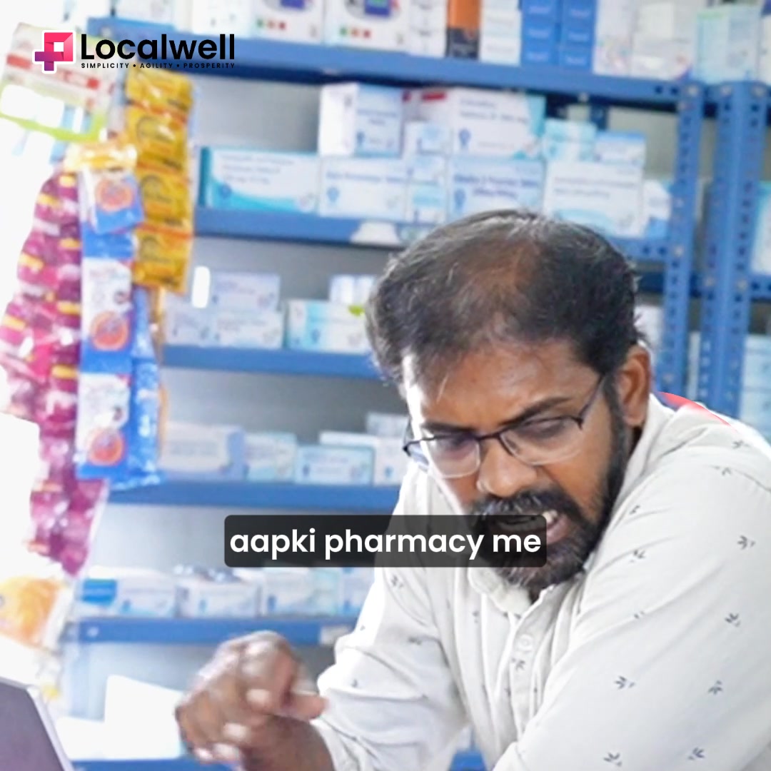 LocalWell - Pharmacy, Medical Shop GST Billing App Facebook ad from Aug 24, 2026