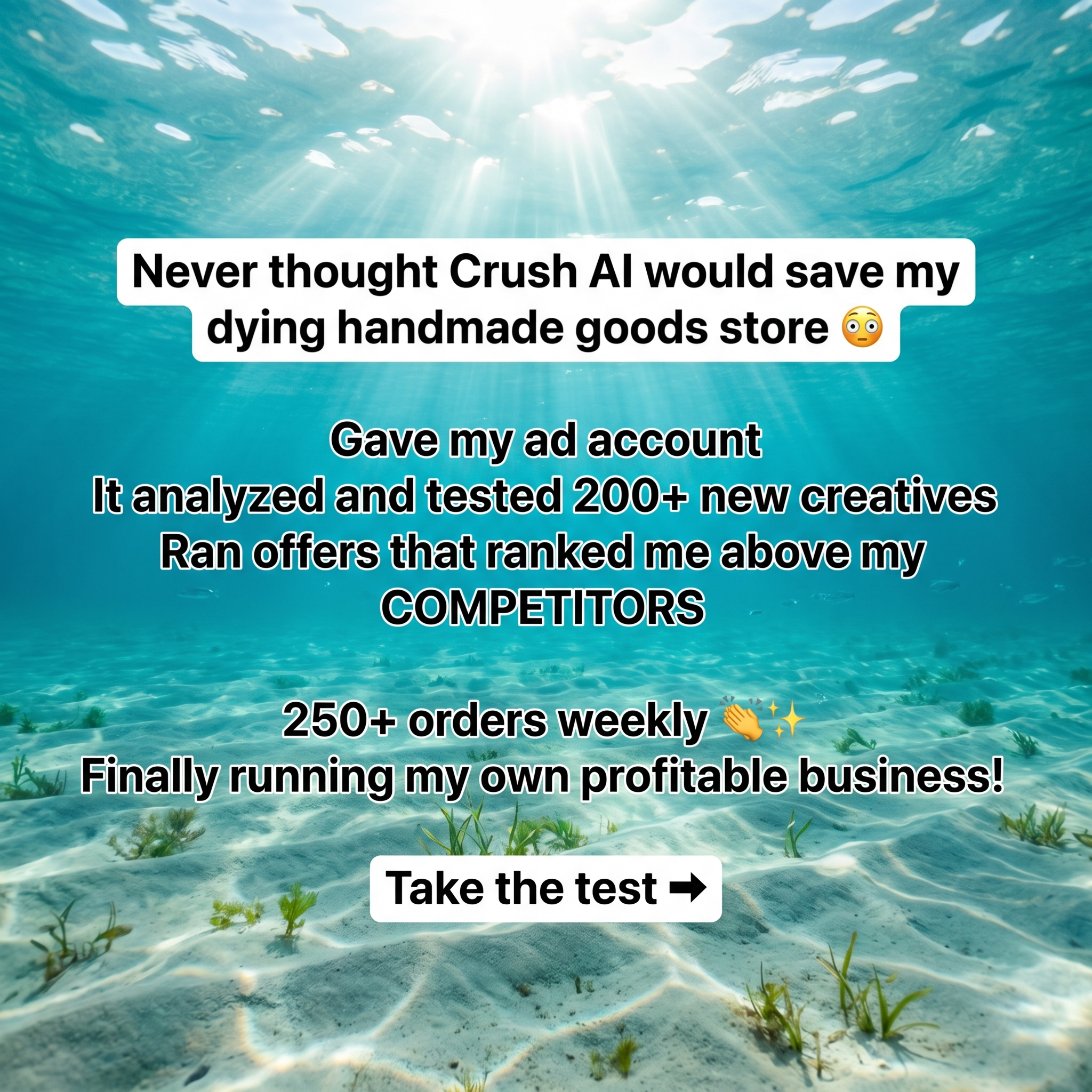 trycrush.ai Facebook ad