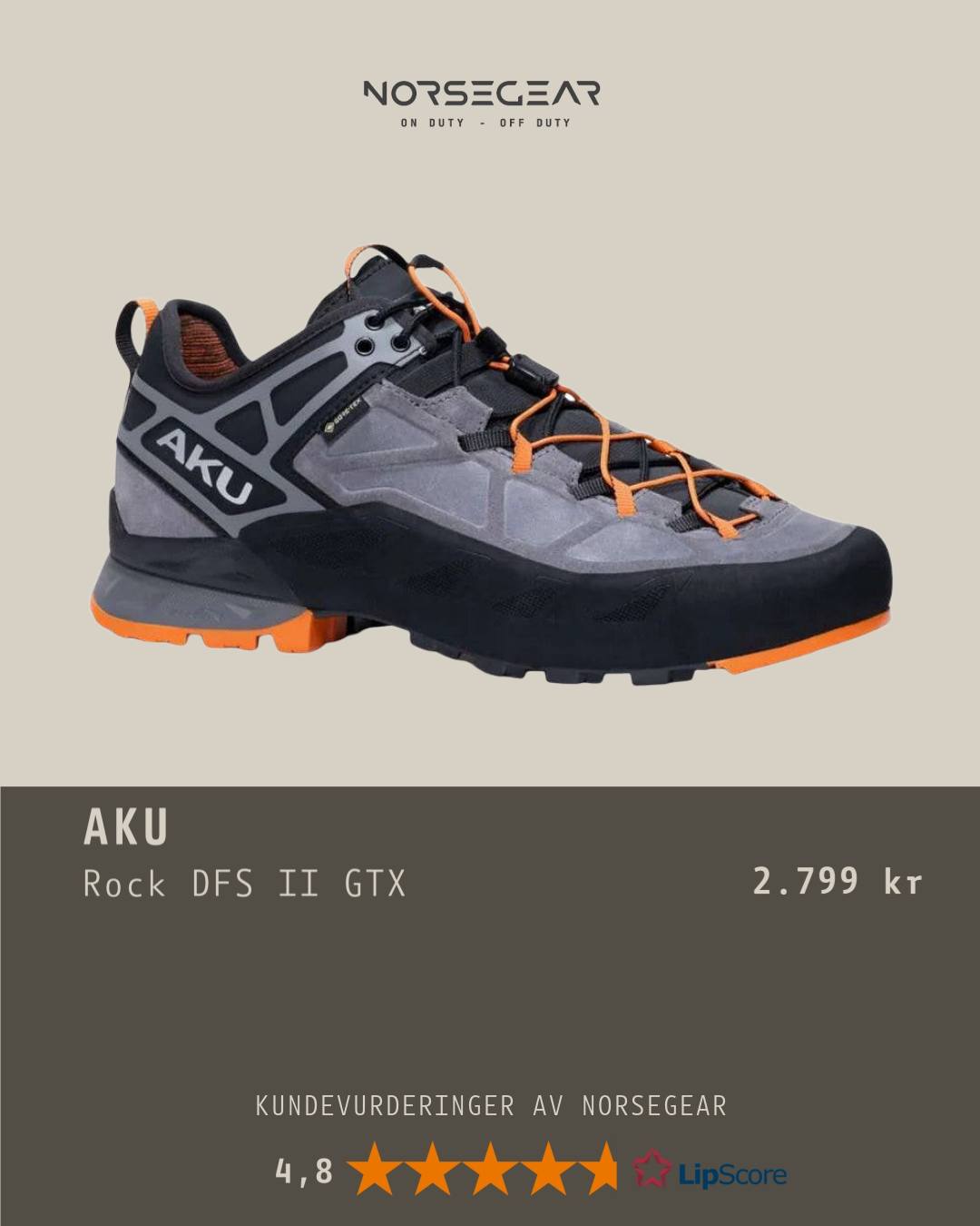 Norsegear Facebook ad: ON DUTY - OFF DUTY