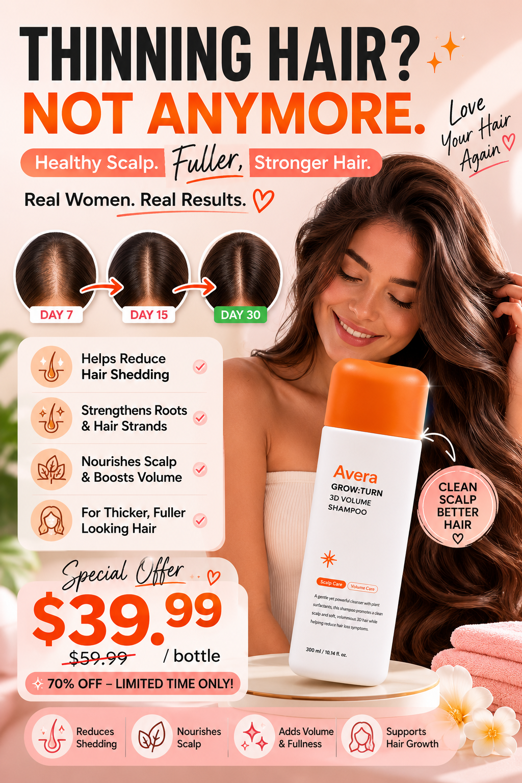 Avera Hair Care Facebook ad