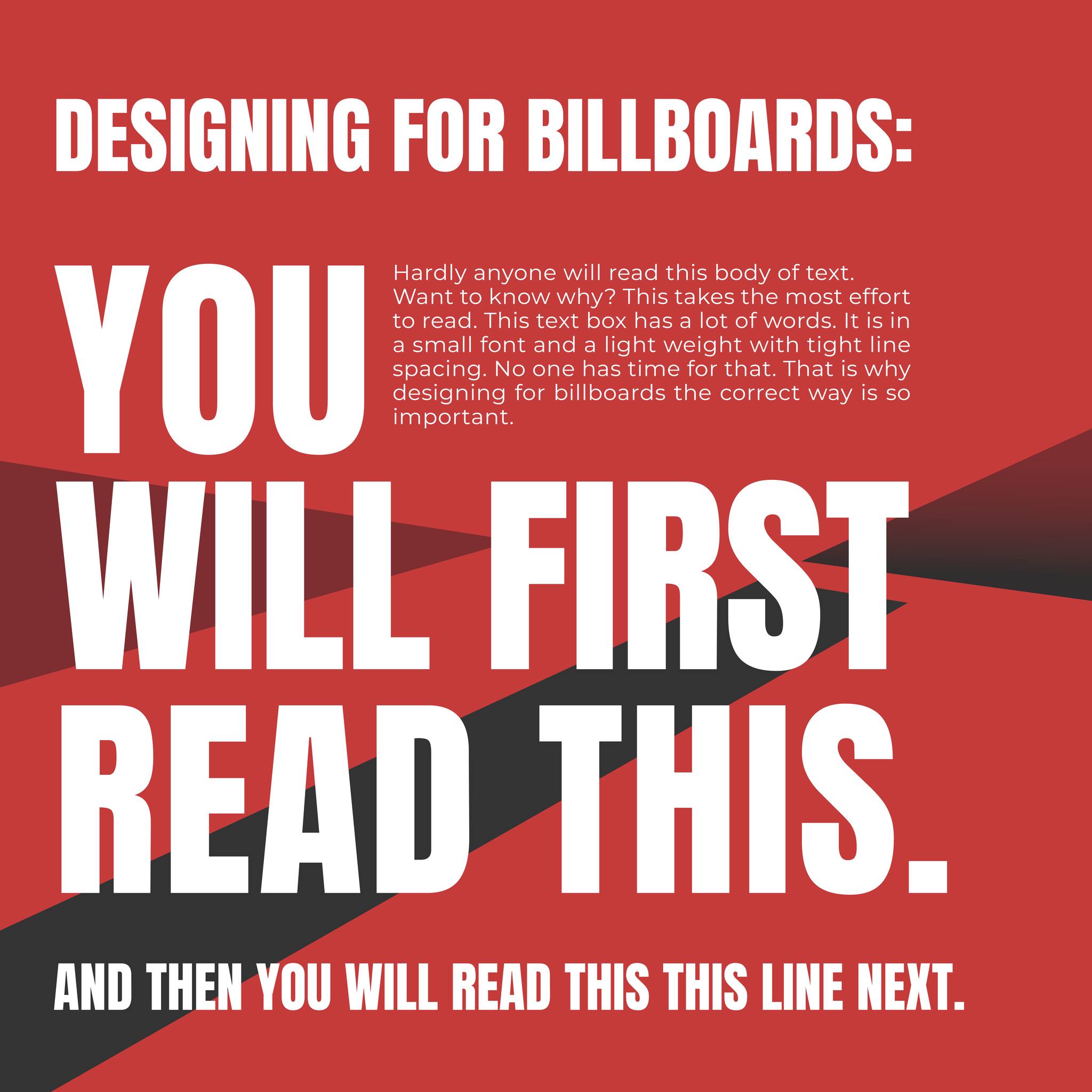 Rent A Billboard Facebook ad