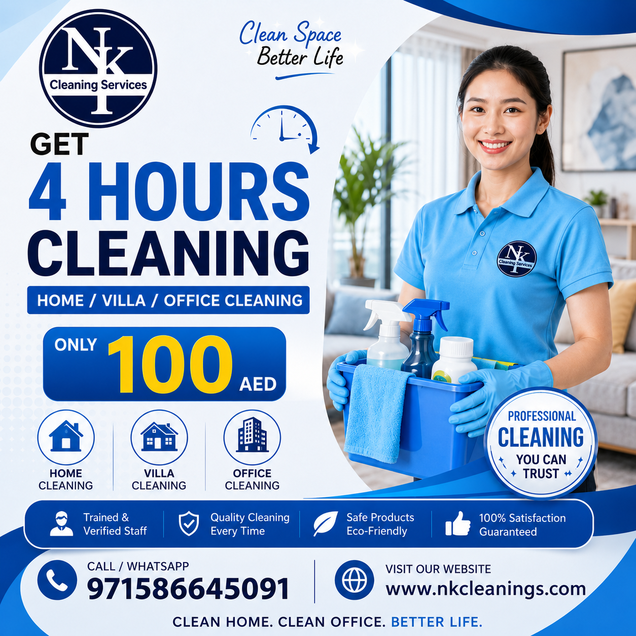 Nk Cleaning services Facebook ad