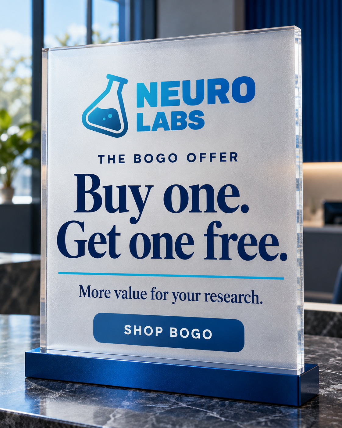 NL Facebook ad: NeuroLabs, Premium Research Peptides | ≥99% COA-Tested USA