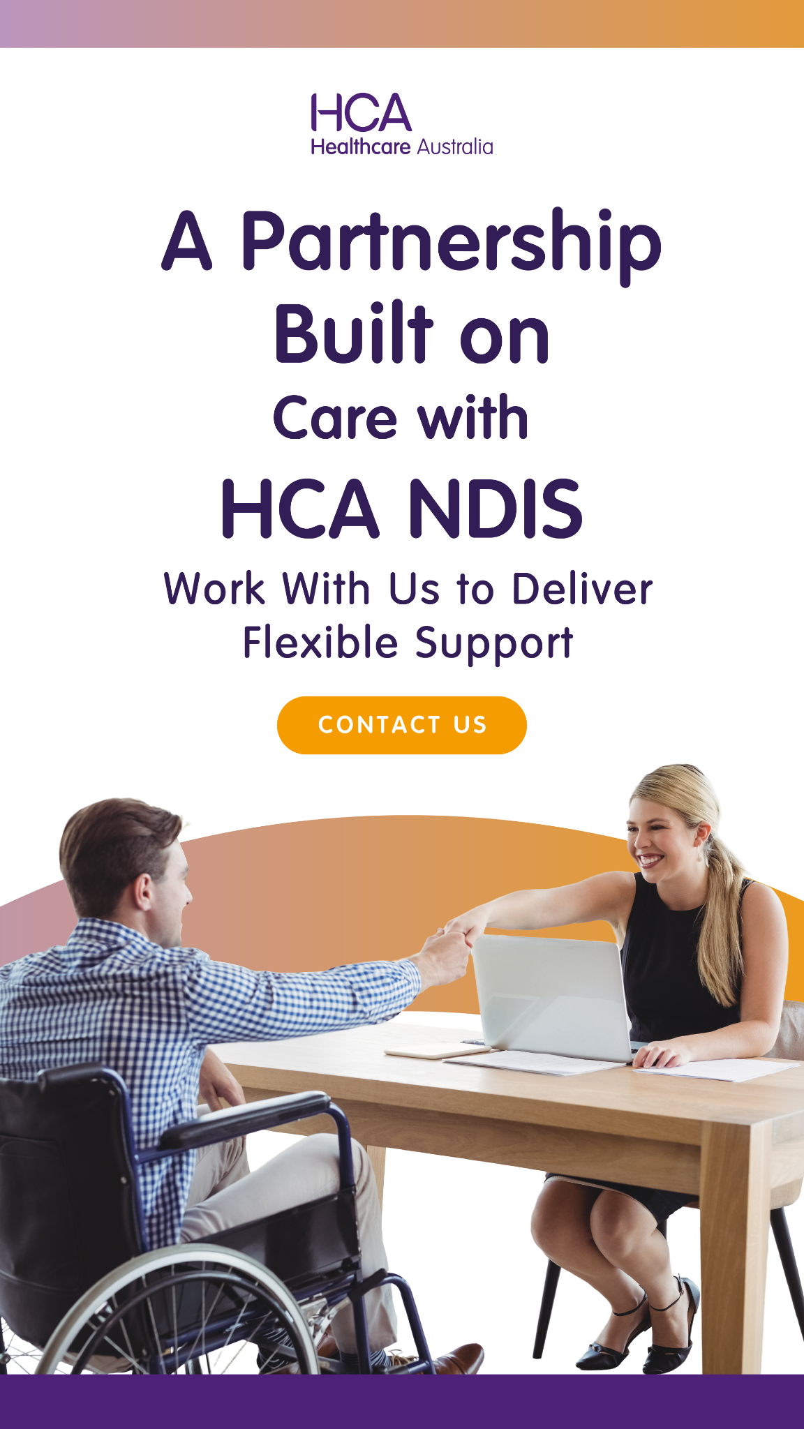 HCA NDIS Facebook ad