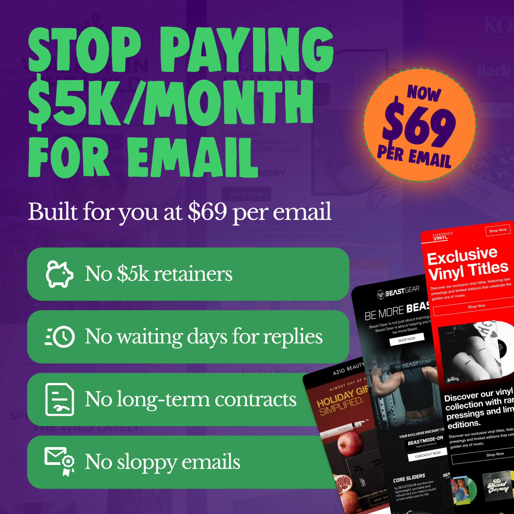 Jordan - Email Marketing Facebook ad: eCom Brand Owners - Pay Just $69 Per Email