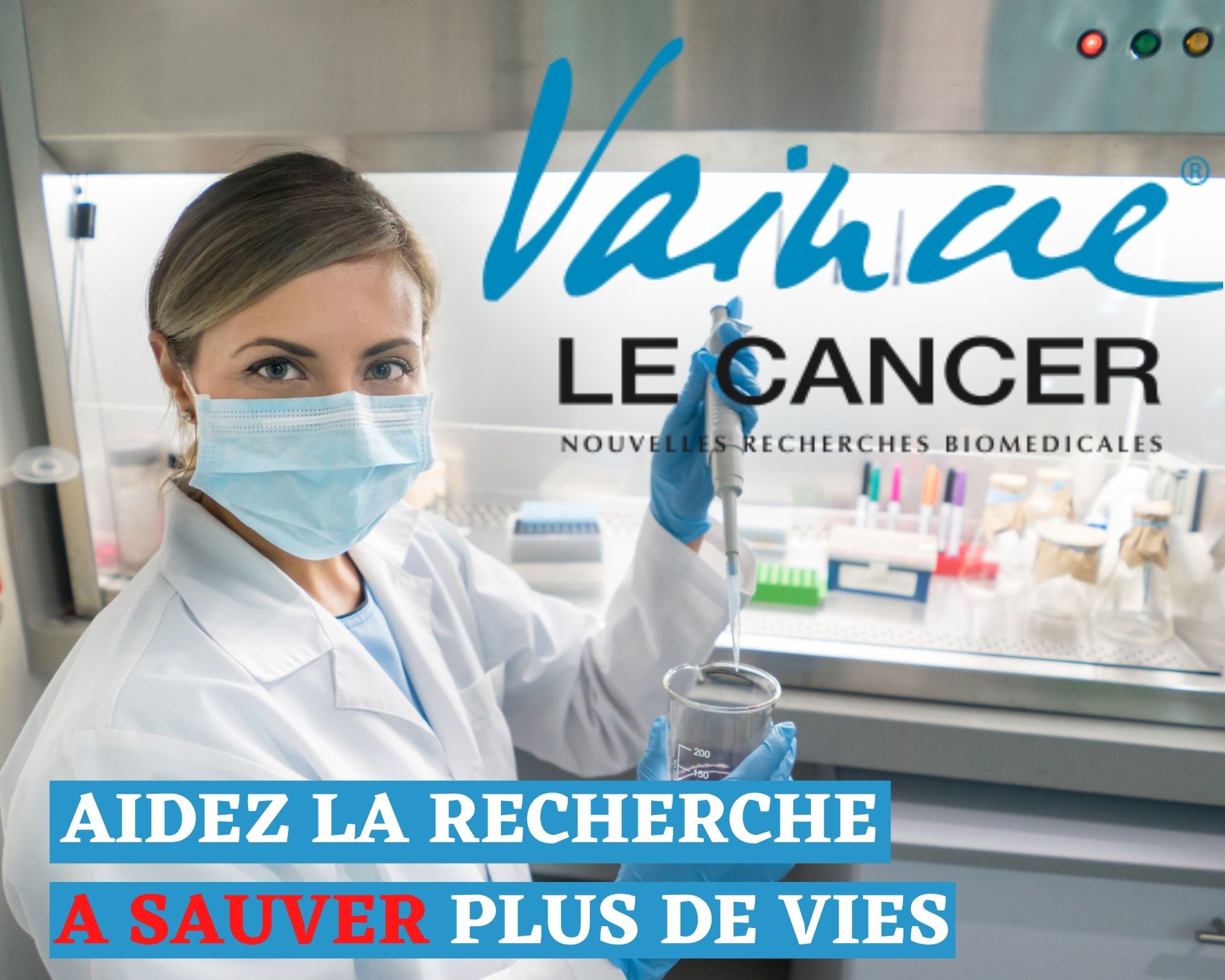 Vaincre le Cancer NRB Facebook ad: suivez-nous sur Vaincre le Cancer