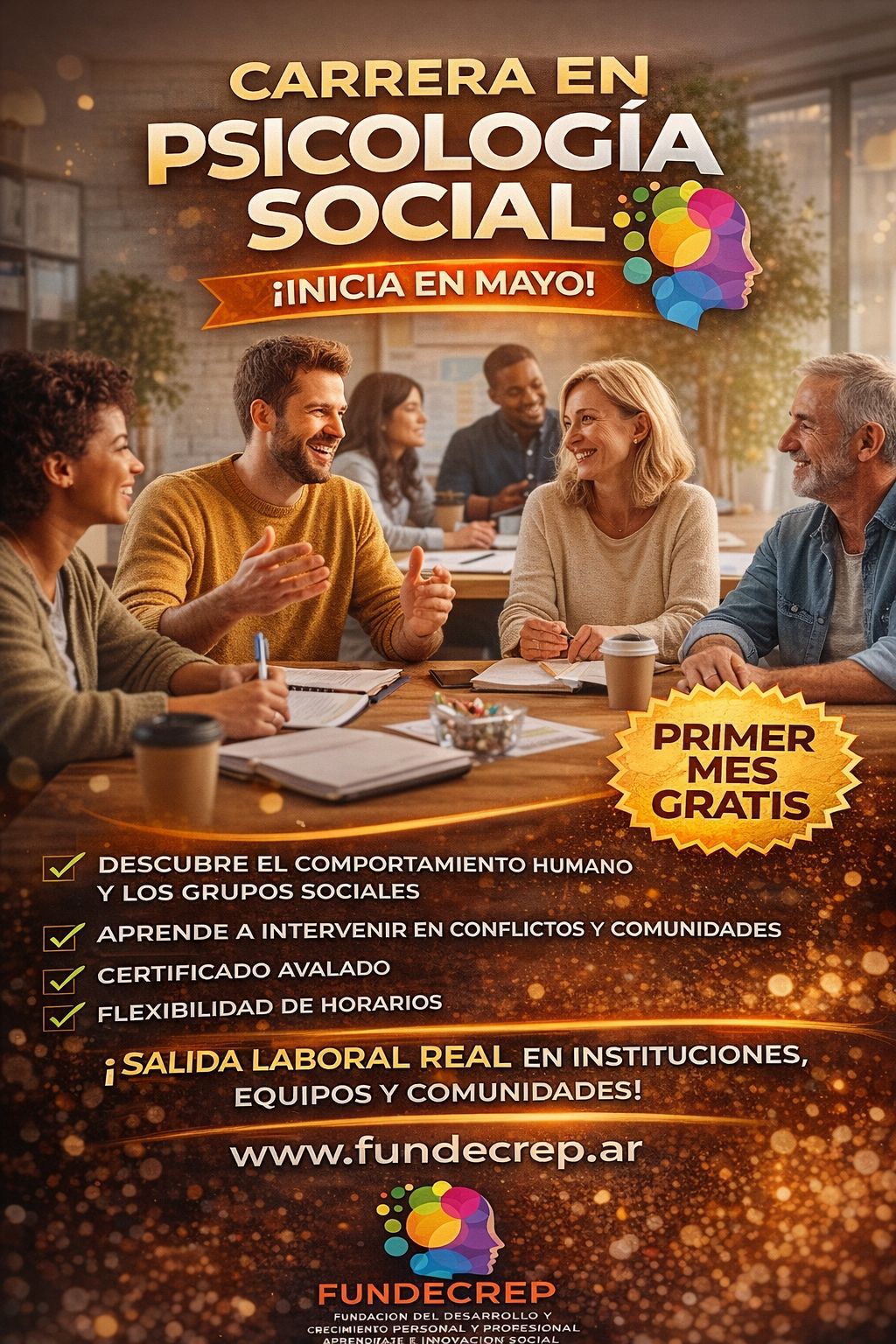 Fundecrep San Pedro Facebook ad: Es momento de apostar por vos y tu…