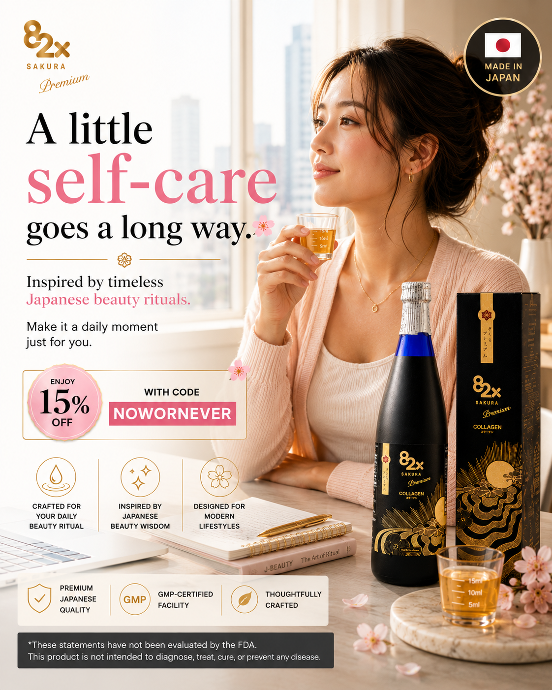 82X Beauty Facebook ad: Why Japanese Liquid Collagen Feels Different
