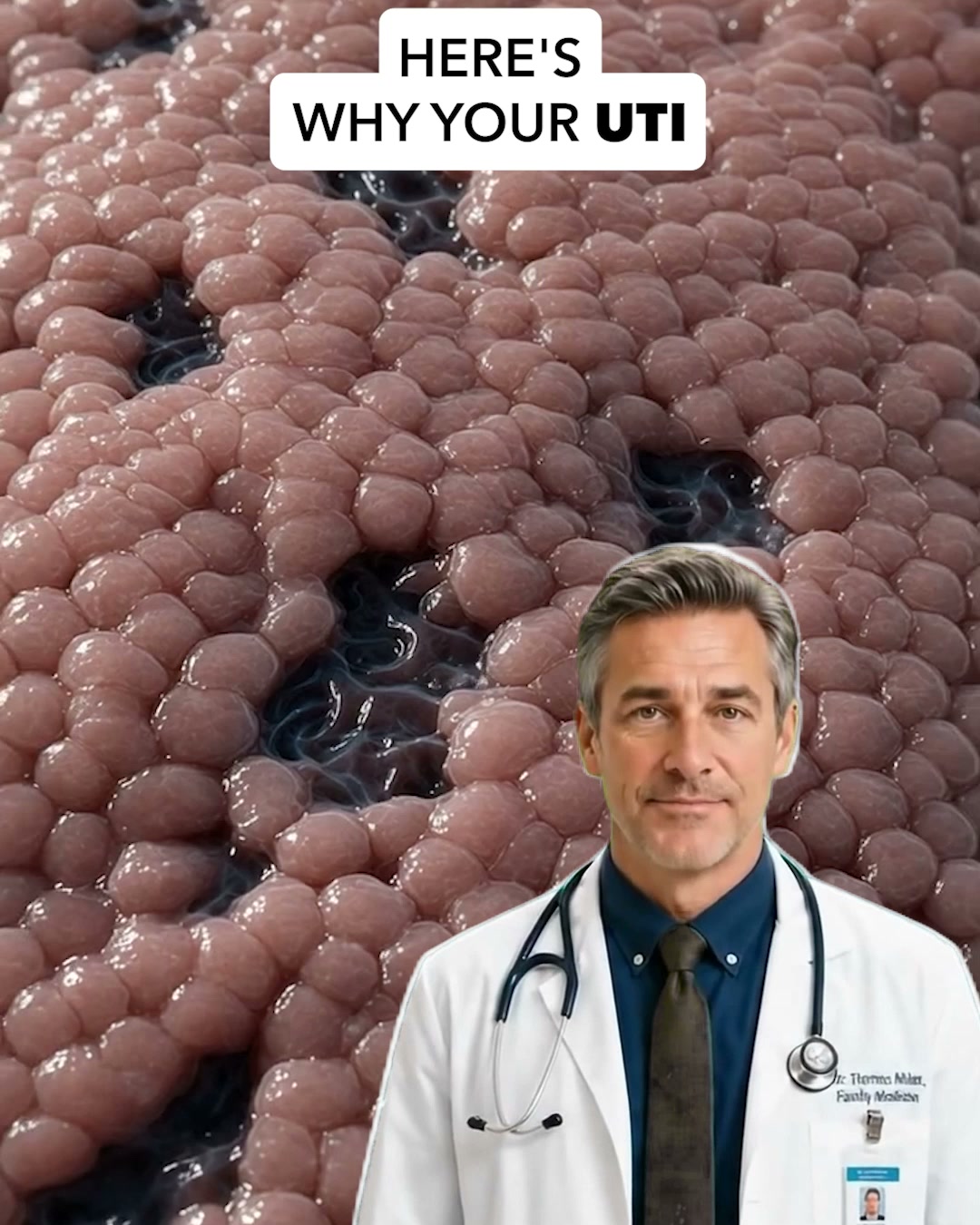 The Healthy Gardener Facebook ad: Your Last UTI May Be Part of Your Next One.