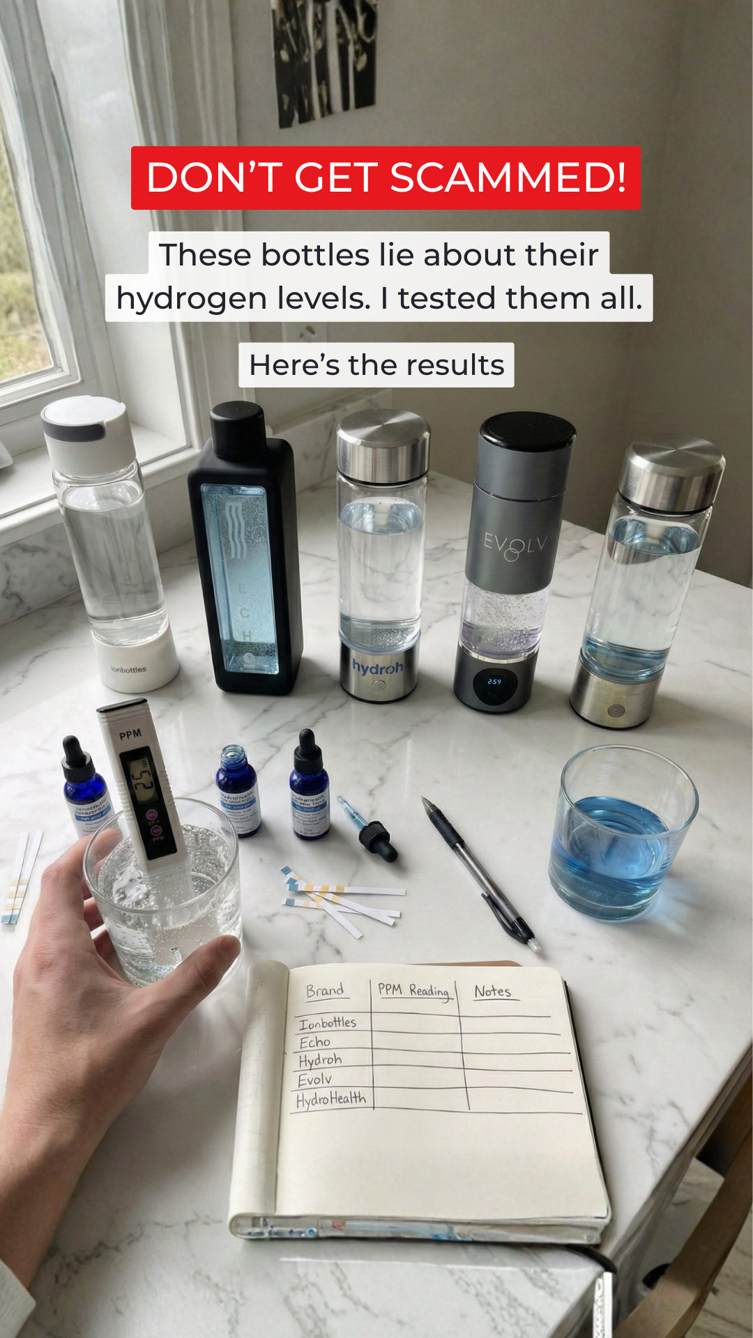The Hydrogen Water Magazine Facebook ad