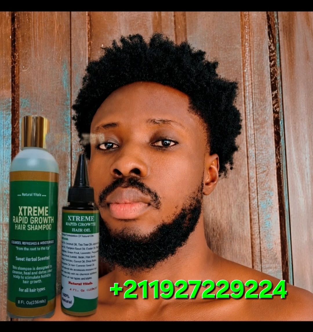 Extreme Rapid Hair growth Oil Juba Facebook ad: Tired of slow hair growth, patchy beard, dandruff…