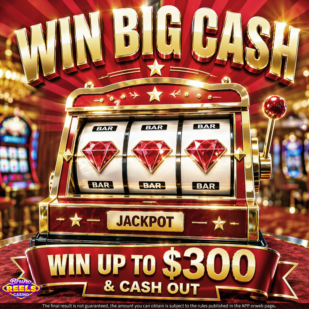 Bruno Reels Casino Facebook ad: Withdraw $5