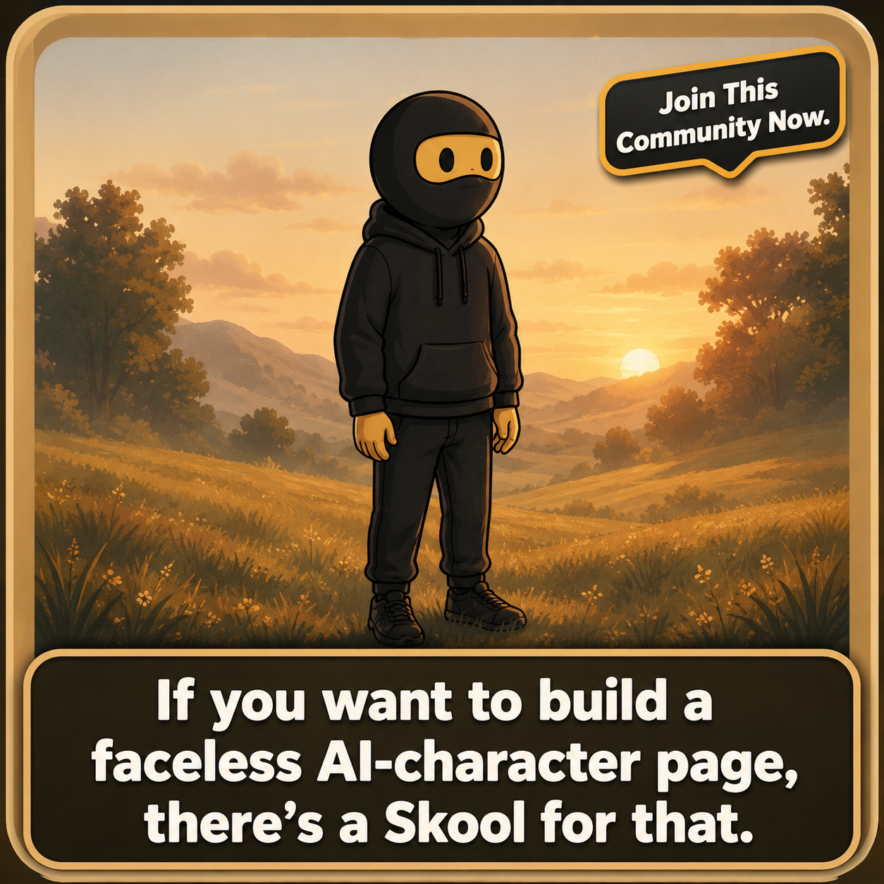Skool Facebook ad