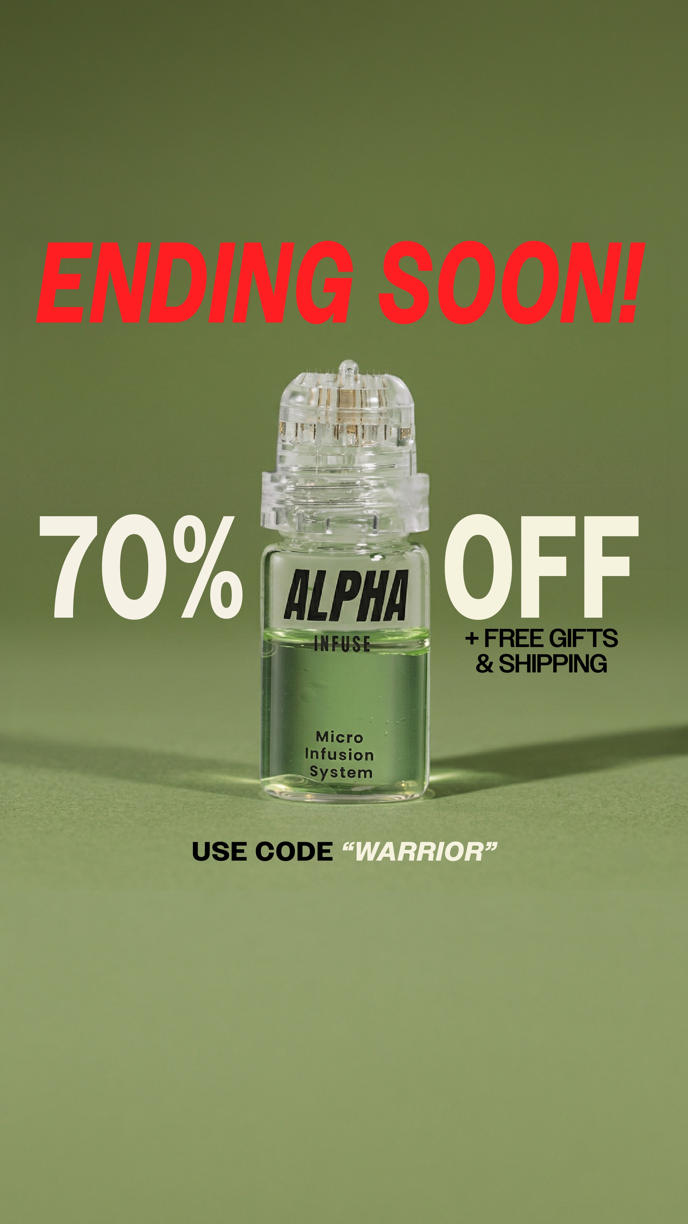 AlphaInfuse Facebook ad