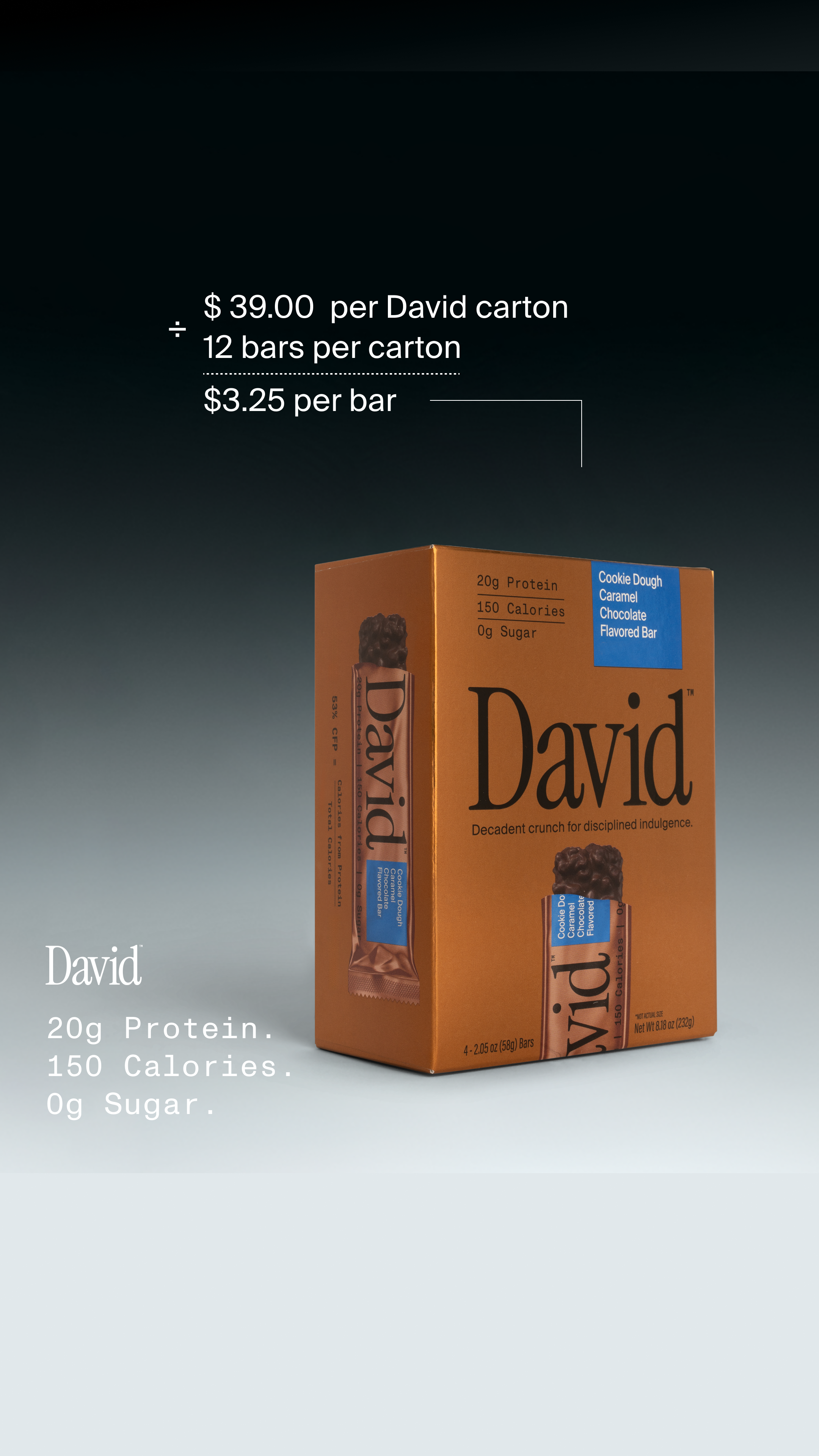 David Protein Facebook ad