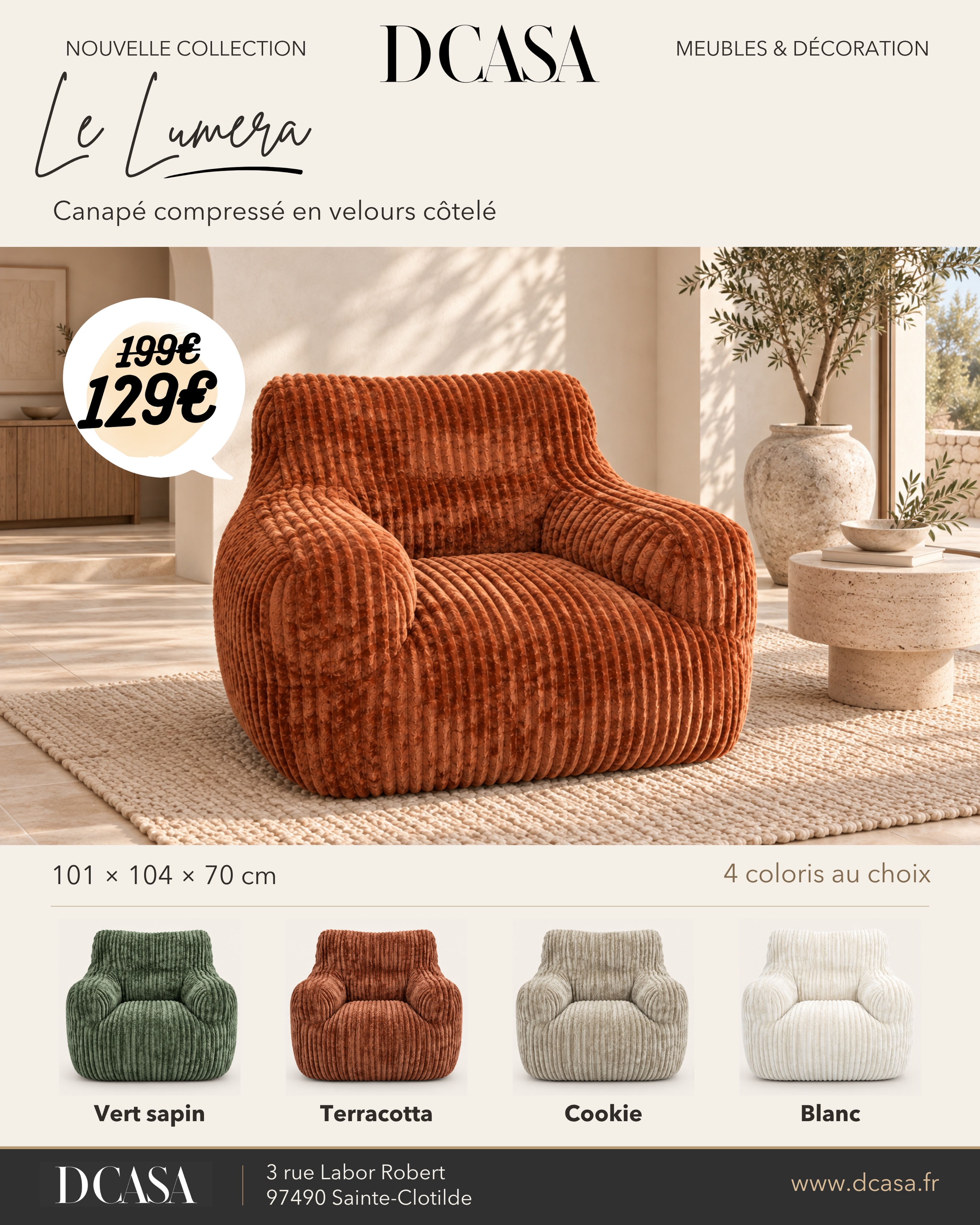 d'Casa Center Facebook ad: Nouvelle Collection!