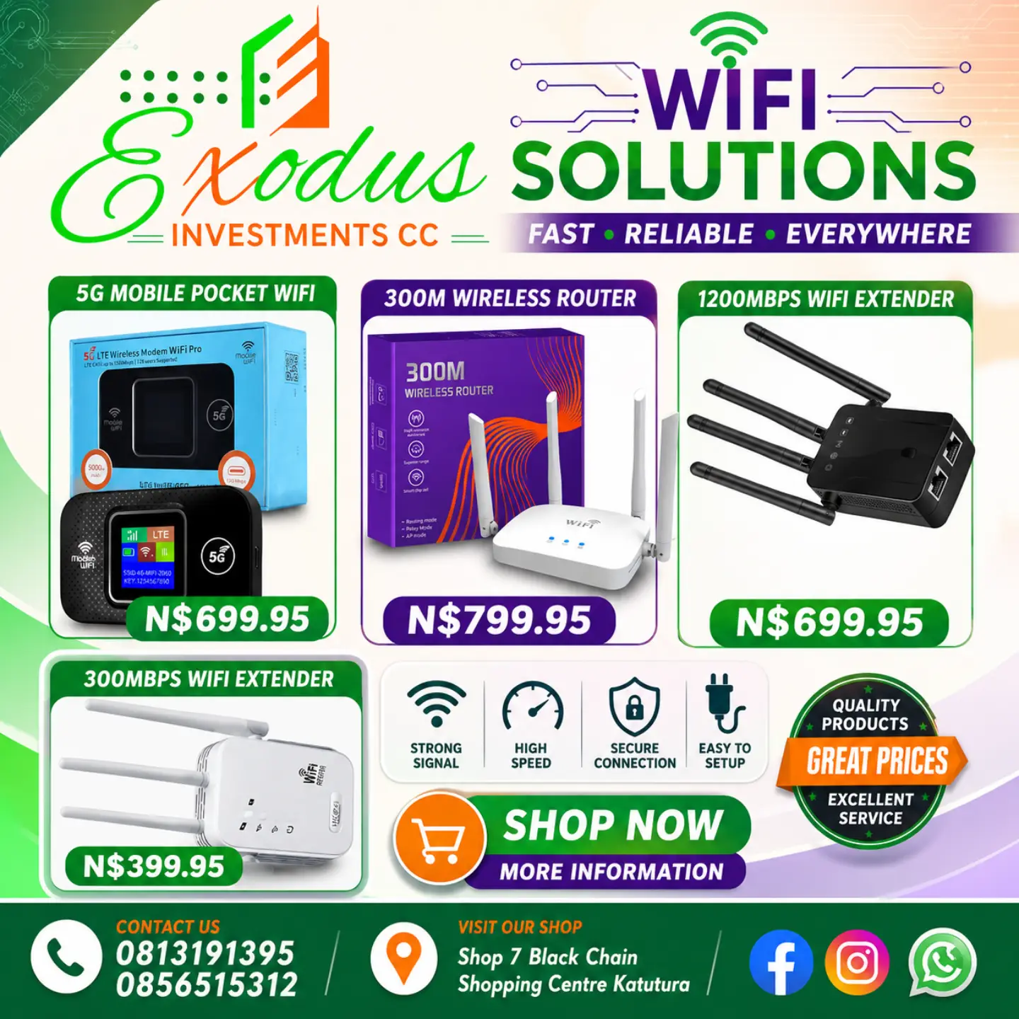 Exodus investments cc Facebook ad